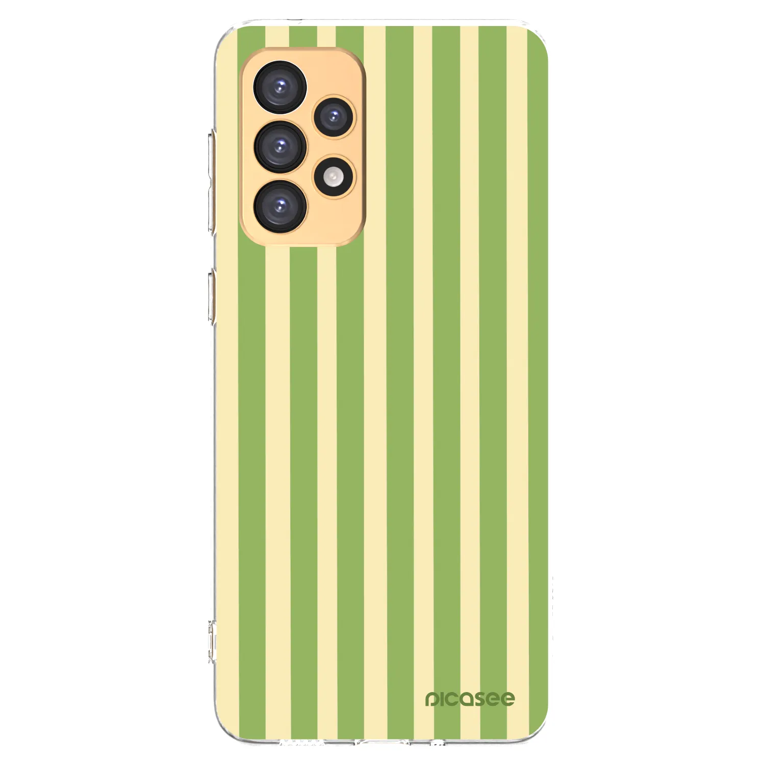 Picasee husă transparentă din silicon pentru Samsung Galaxy A33 5G A336 - Lines Matcha