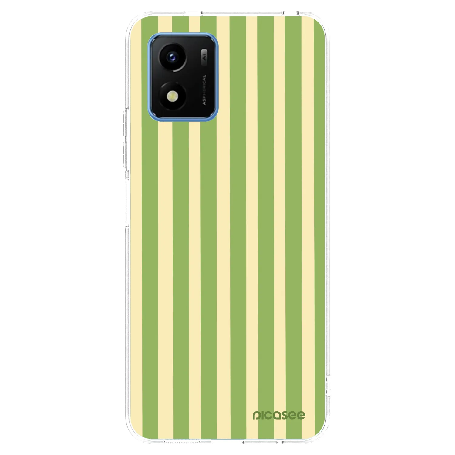 Picasee husă transparentă din silicon pentru Vivo Y01 - Lines Matcha