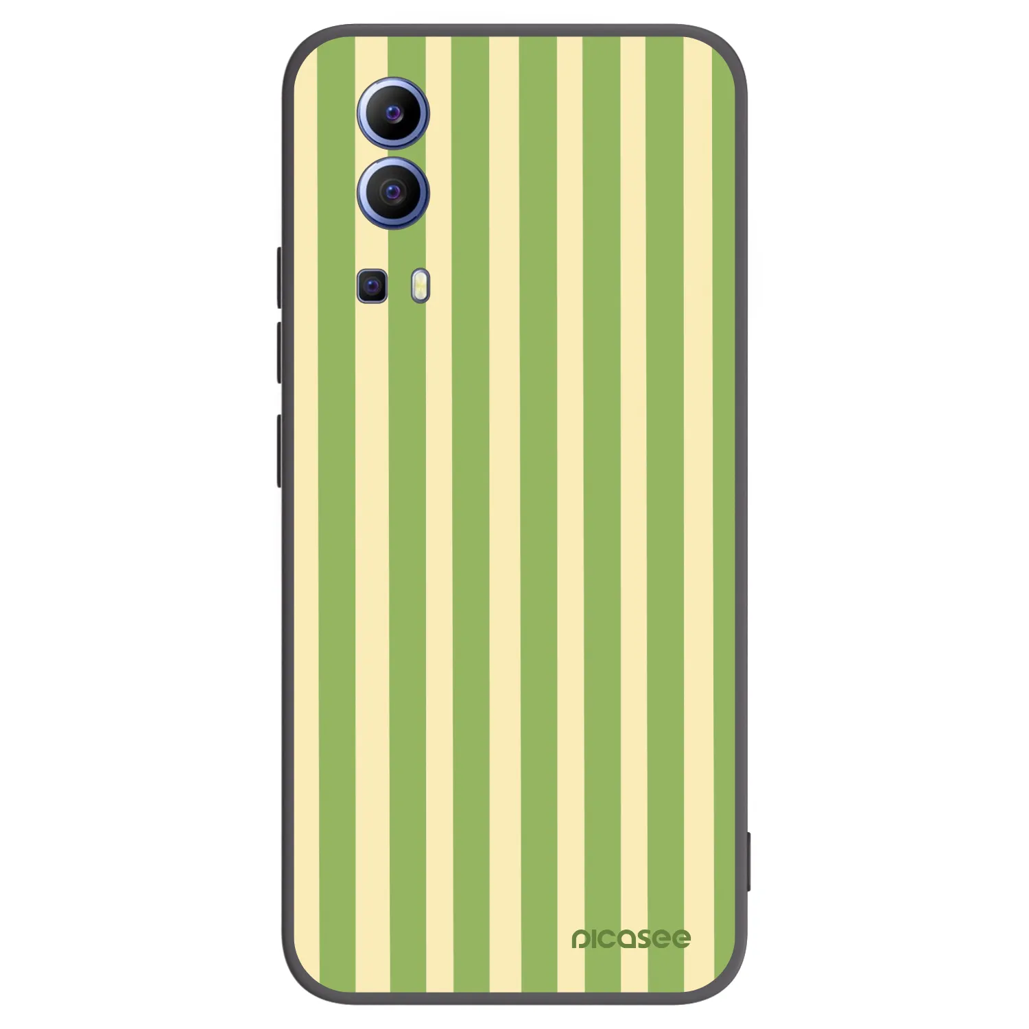 Picasee husă neagră din silicon pentru Vivo Y52 5G - Lines Matcha