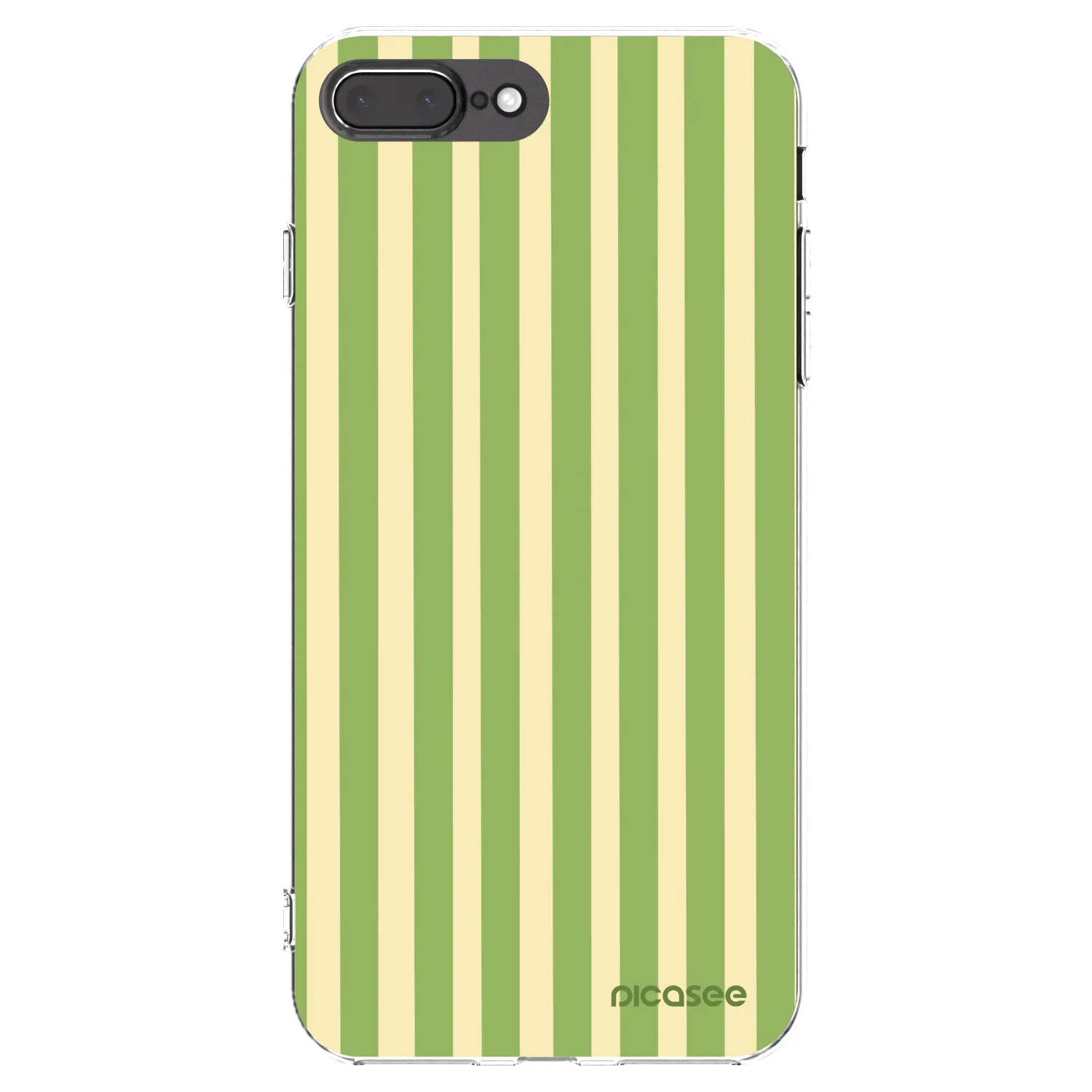 Picasee husă transparentă din silicon pentru Apple iPhone 8 Plus - Lines Matcha