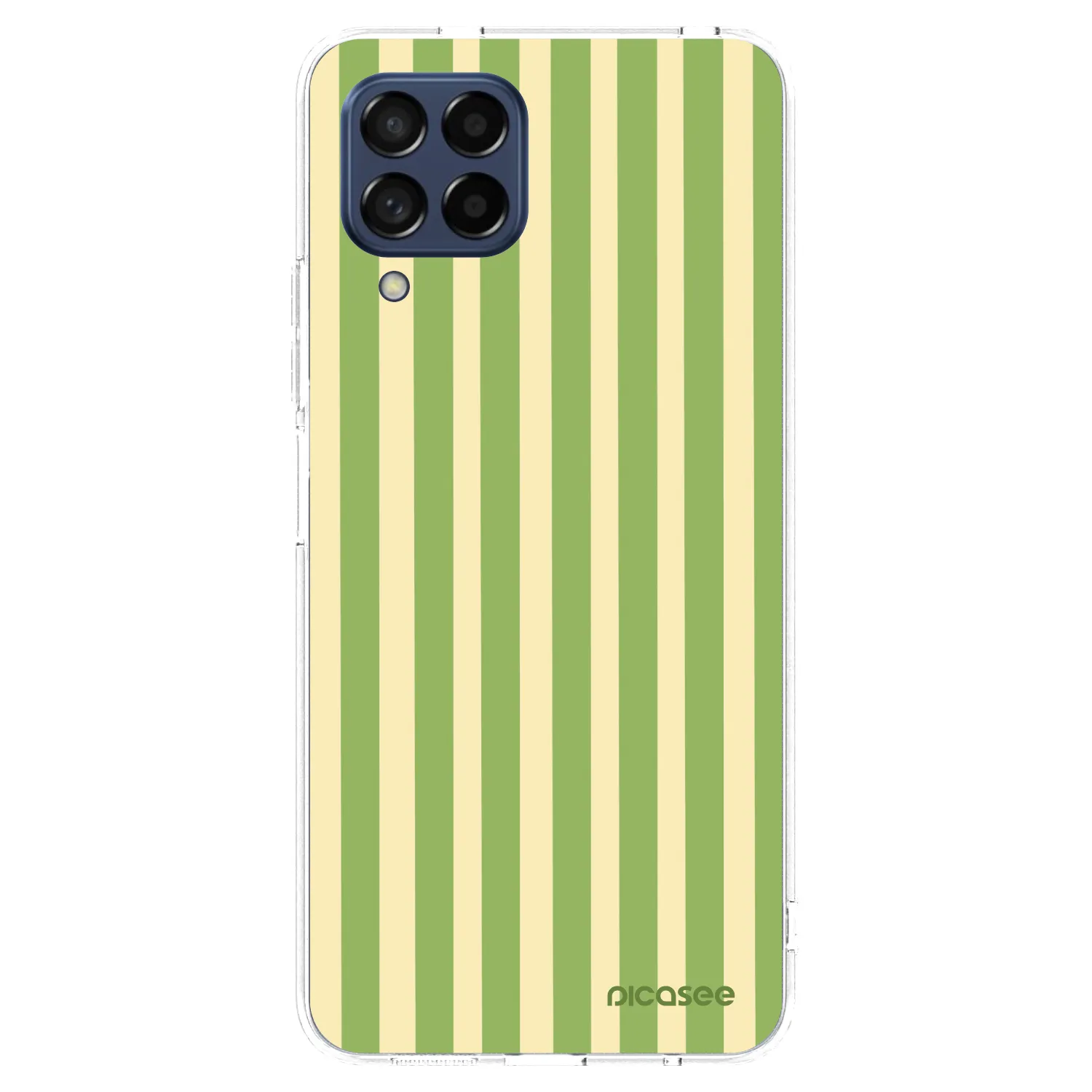 Picasee husă transparentă din silicon pentru Samsung Galaxy M53 5G - Lines Matcha