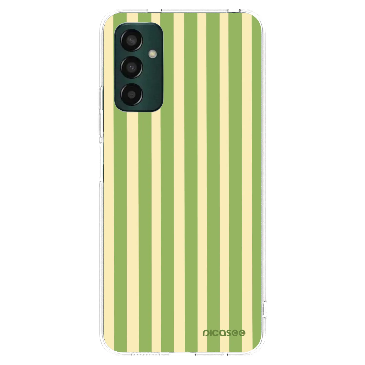 Picasee husă transparentă din silicon pentru Samsung Galaxy M13 M135F - Lines Matcha
