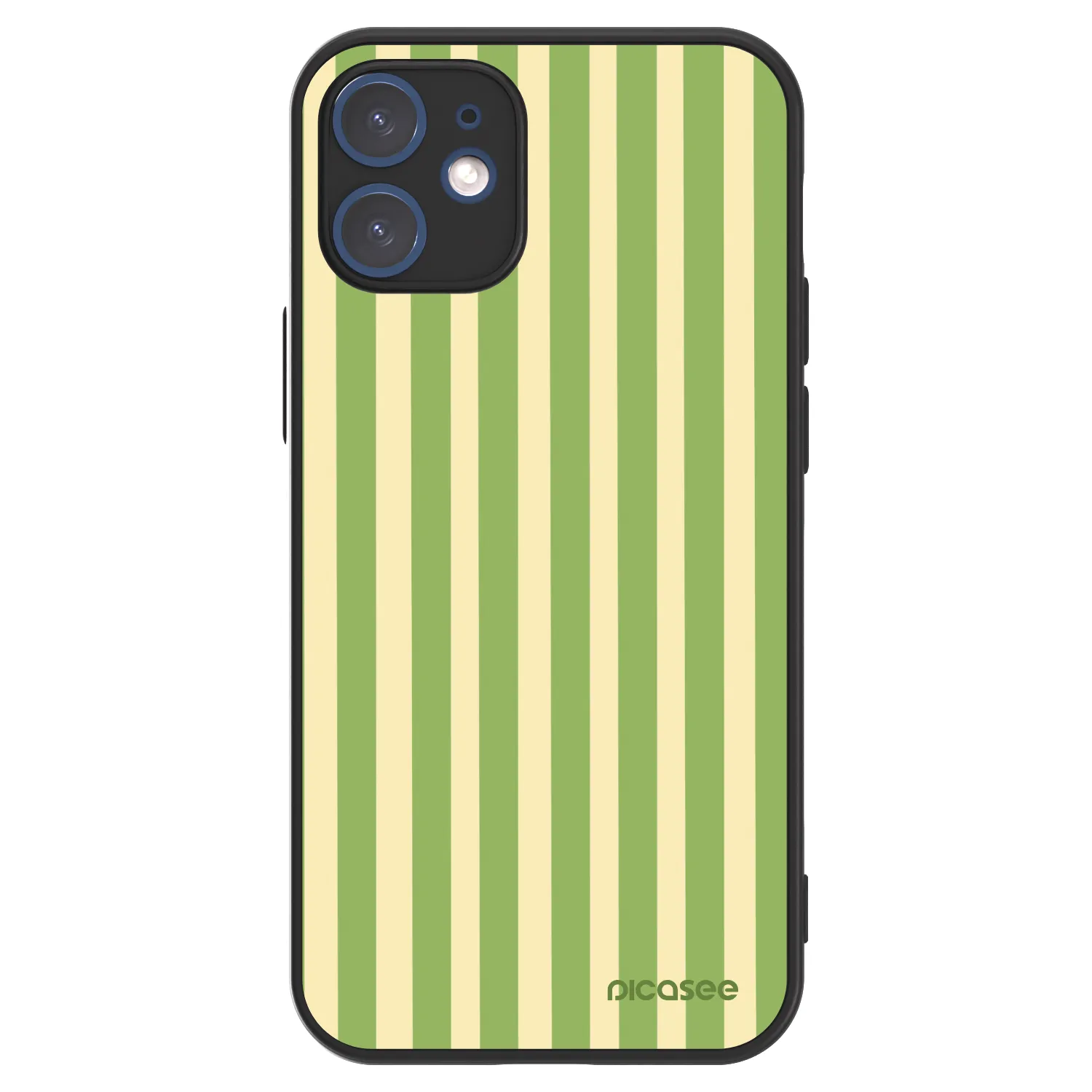 Picasee ULTIMATE CASE MagSafe pentru Apple iPhone 12 mini - Lines Matcha