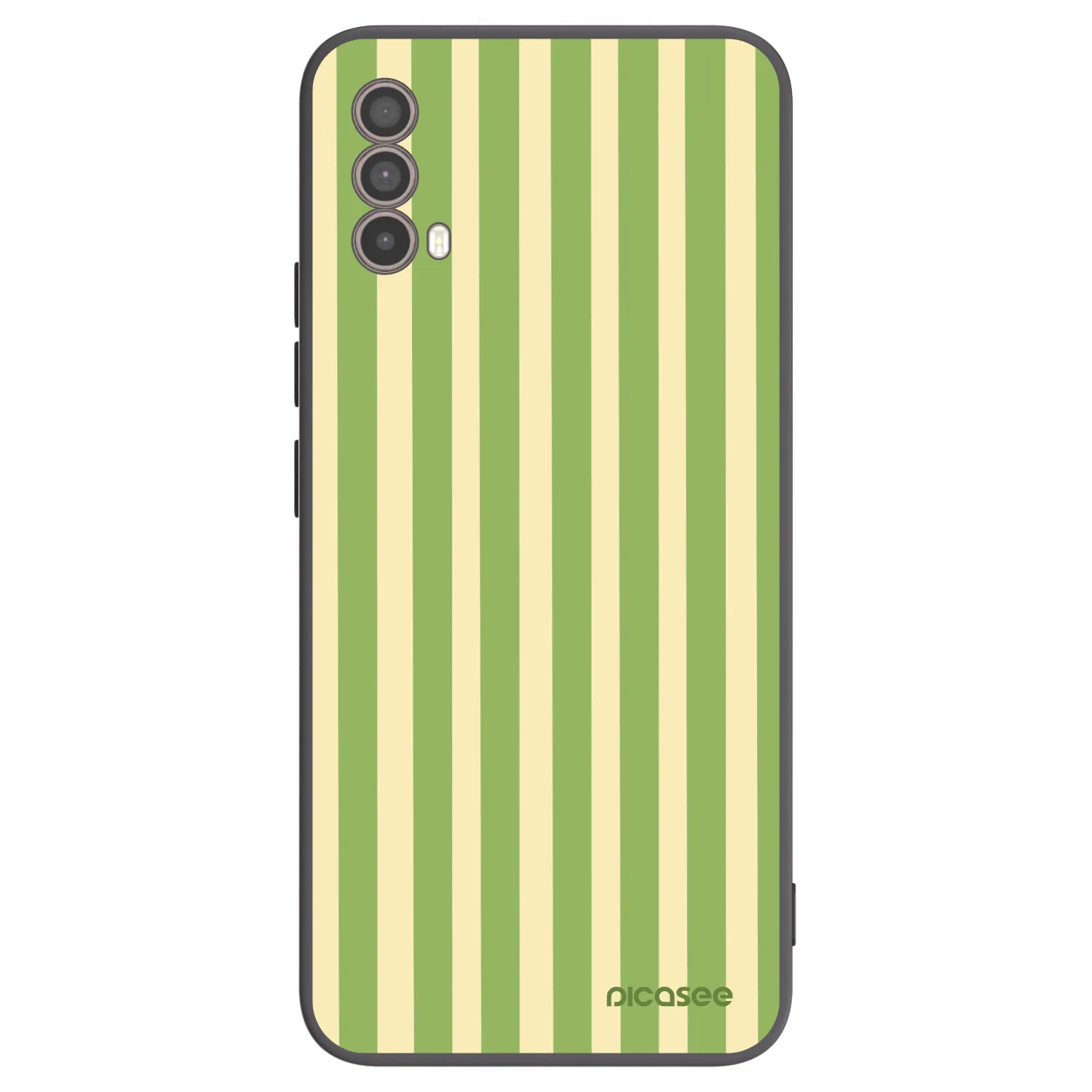 Picasee husă neagră din silicon pentru Motorola Moto E40 - Lines Matcha