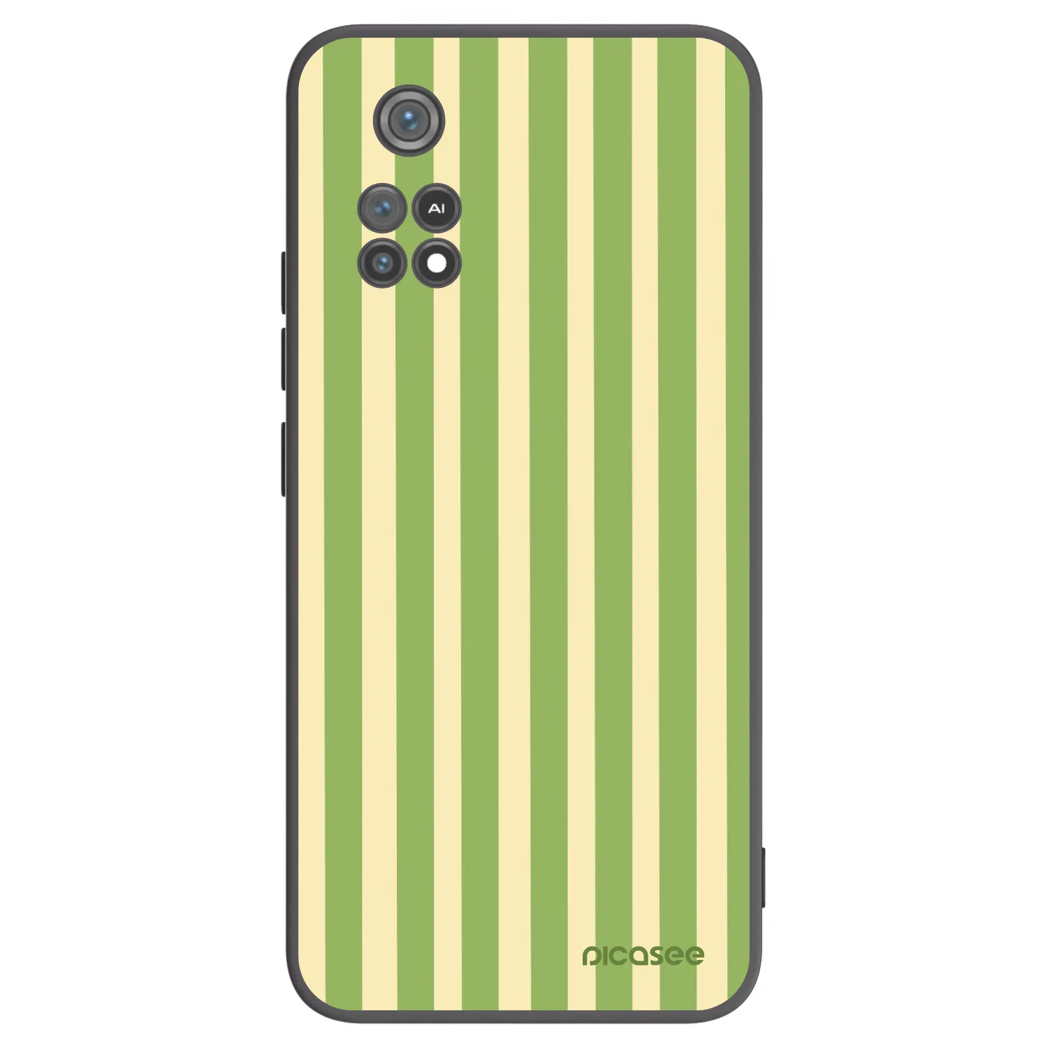 Picasee husă neagră din silicon pentru Xiaomi Poco M4 Pro - Lines Matcha