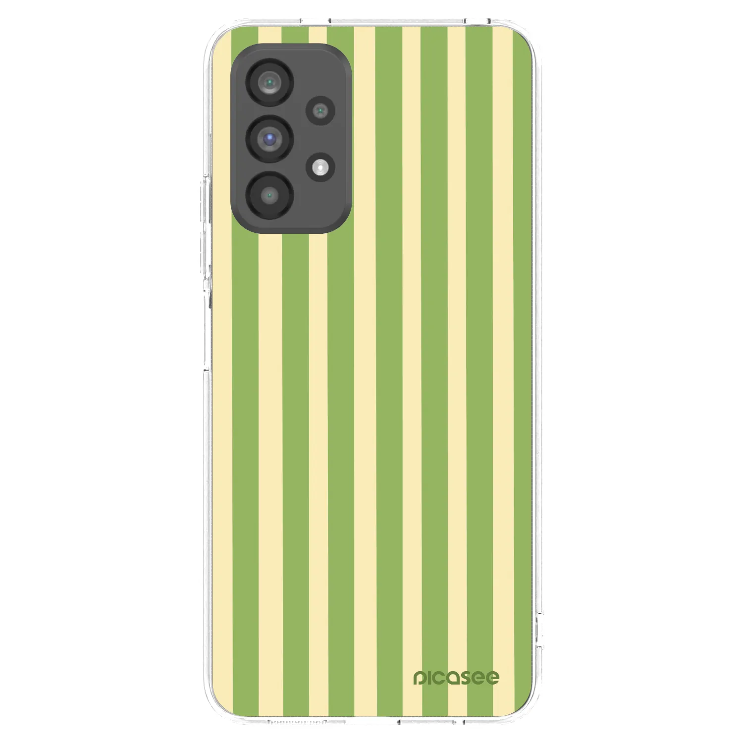 Picasee husă transparentă din silicon pentru Samsung Galaxy A73 5G - Lines Matcha