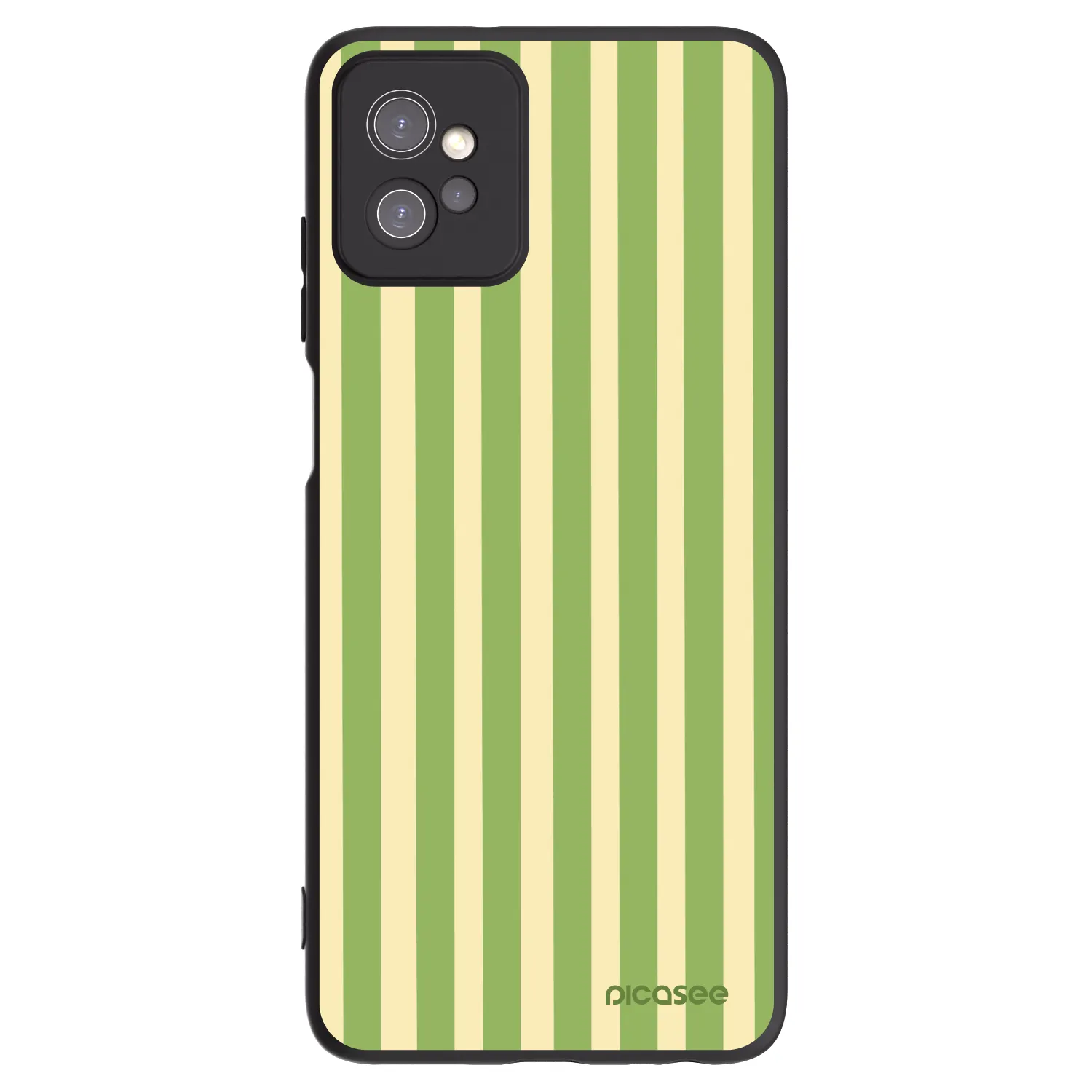 Picasee husă neagră din silicon pentru Motorola Moto G32 - Lines Matcha