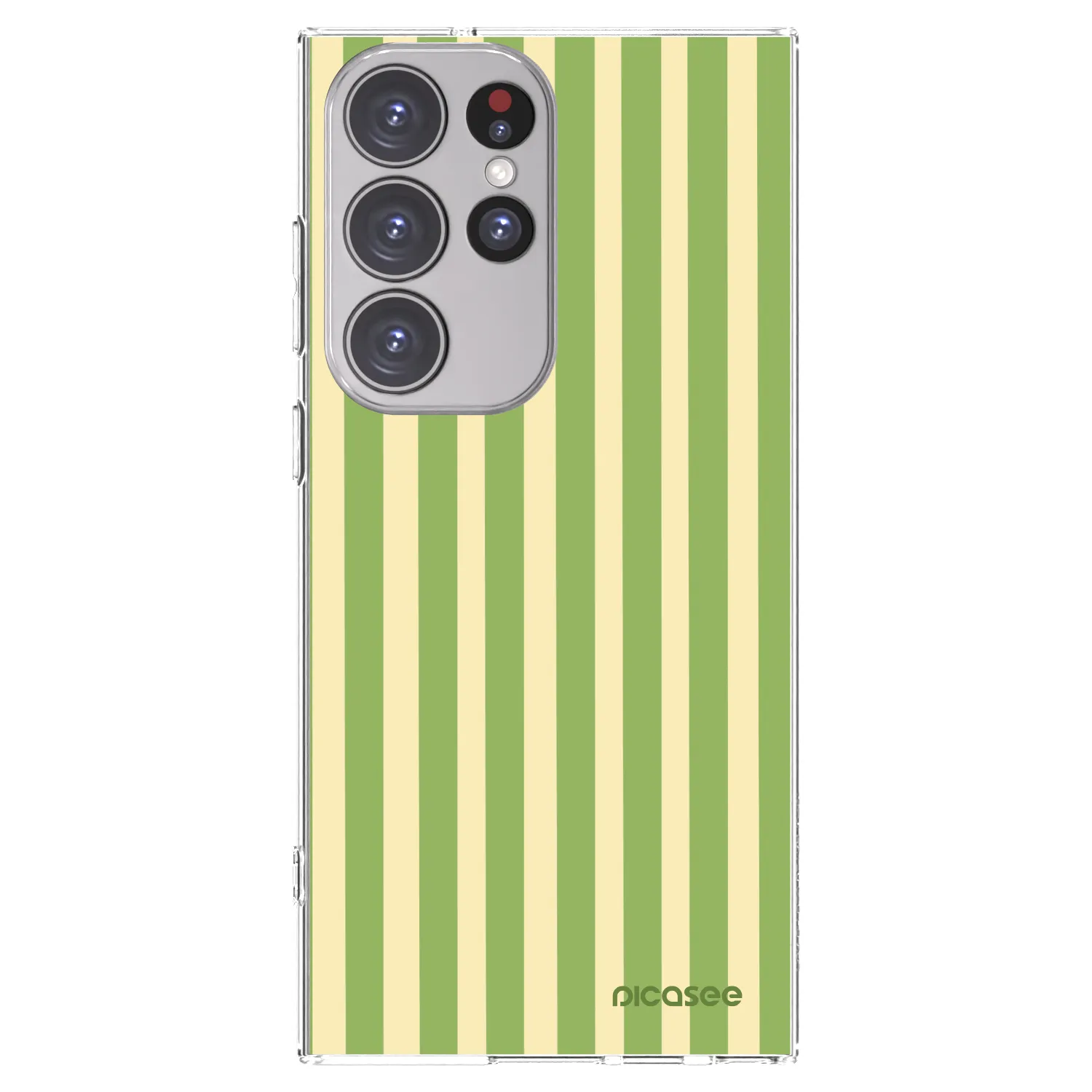 Picasee husă transparentă din silicon pentru Samsung Galaxy S23 Ultra 5G - Lines Matcha