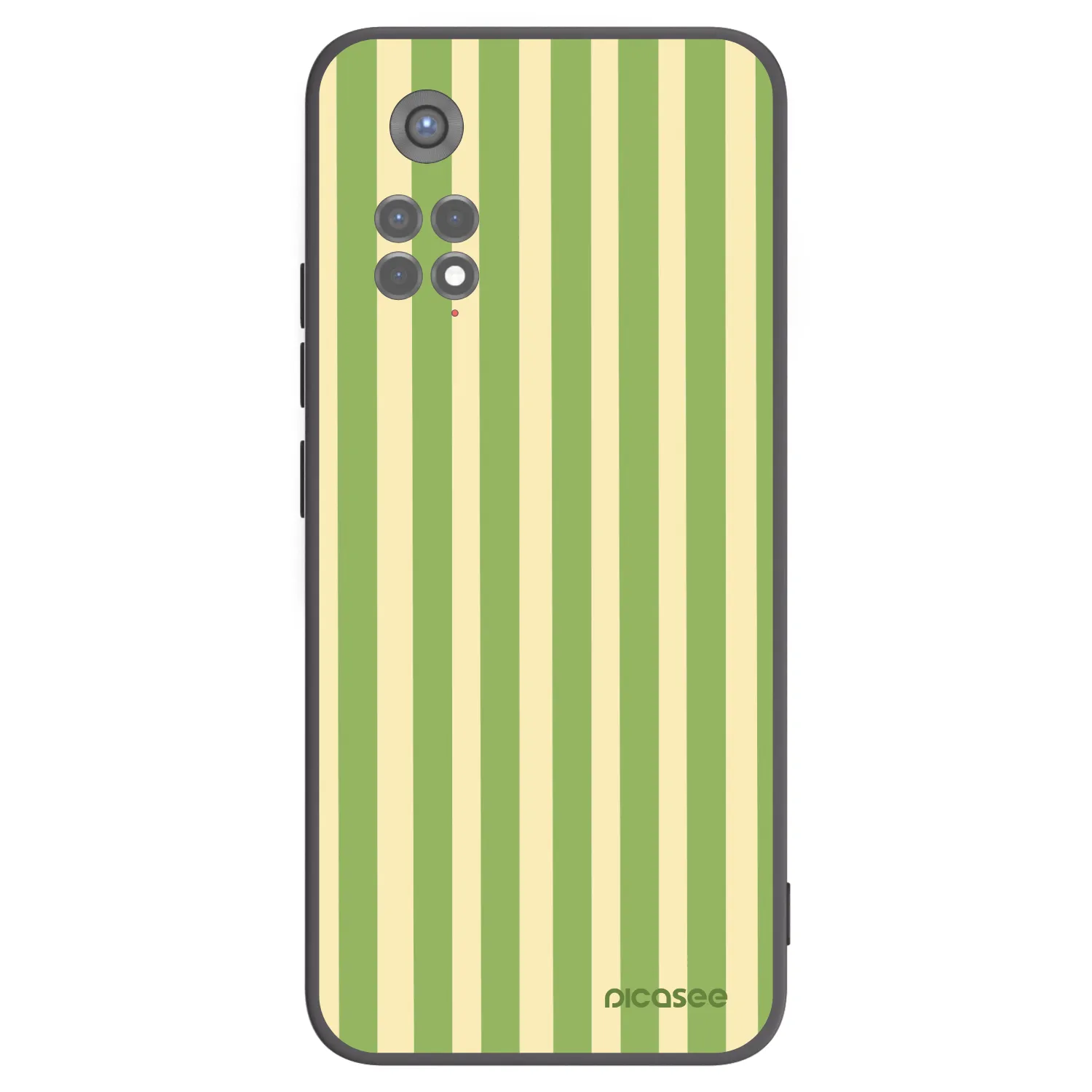Picasee husă neagră din silicon pentru Xiaomi Redmi Note 11S 5G - Lines Matcha