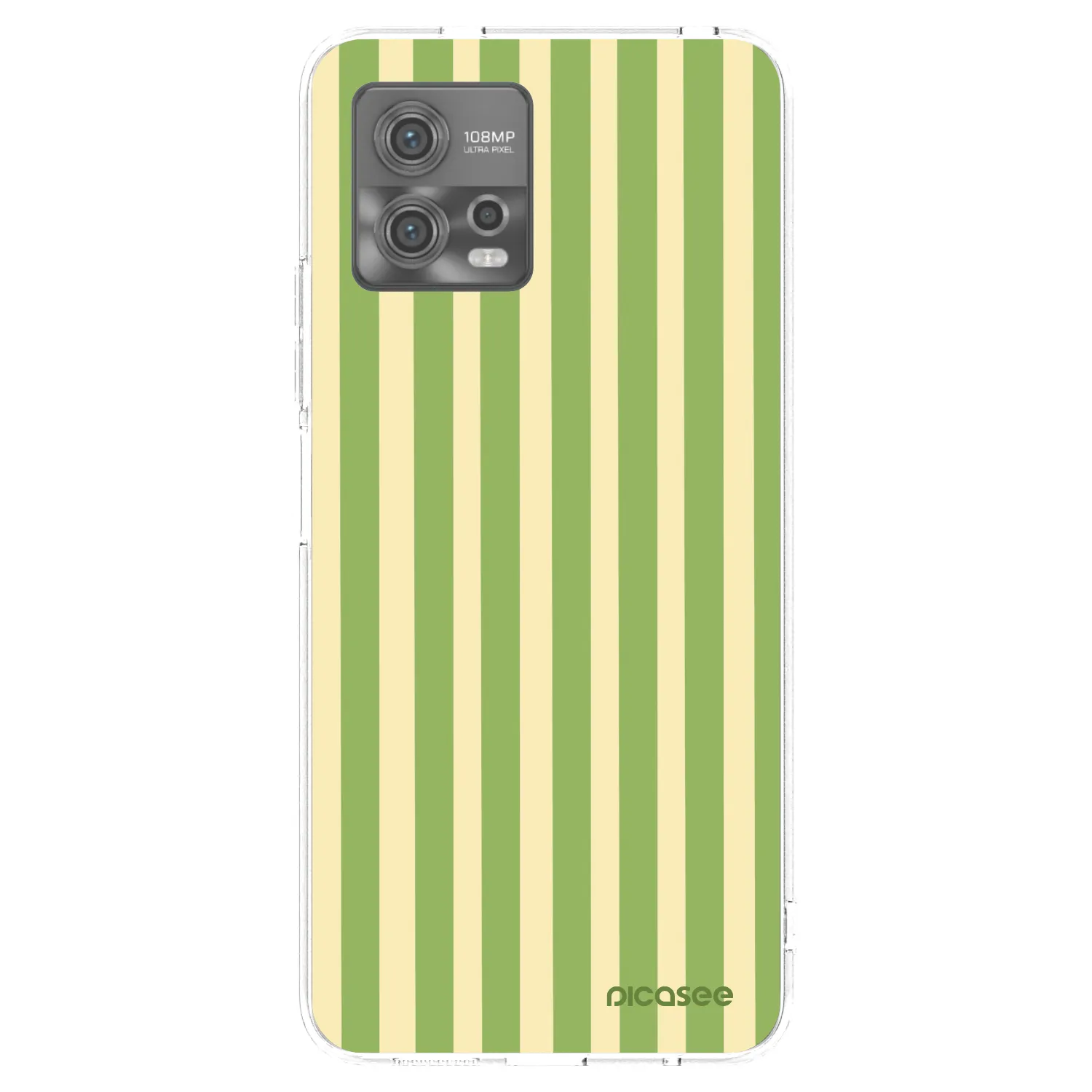 Picasee husă transparentă din silicon pentru Motorola Moto G72 - Lines Matcha
