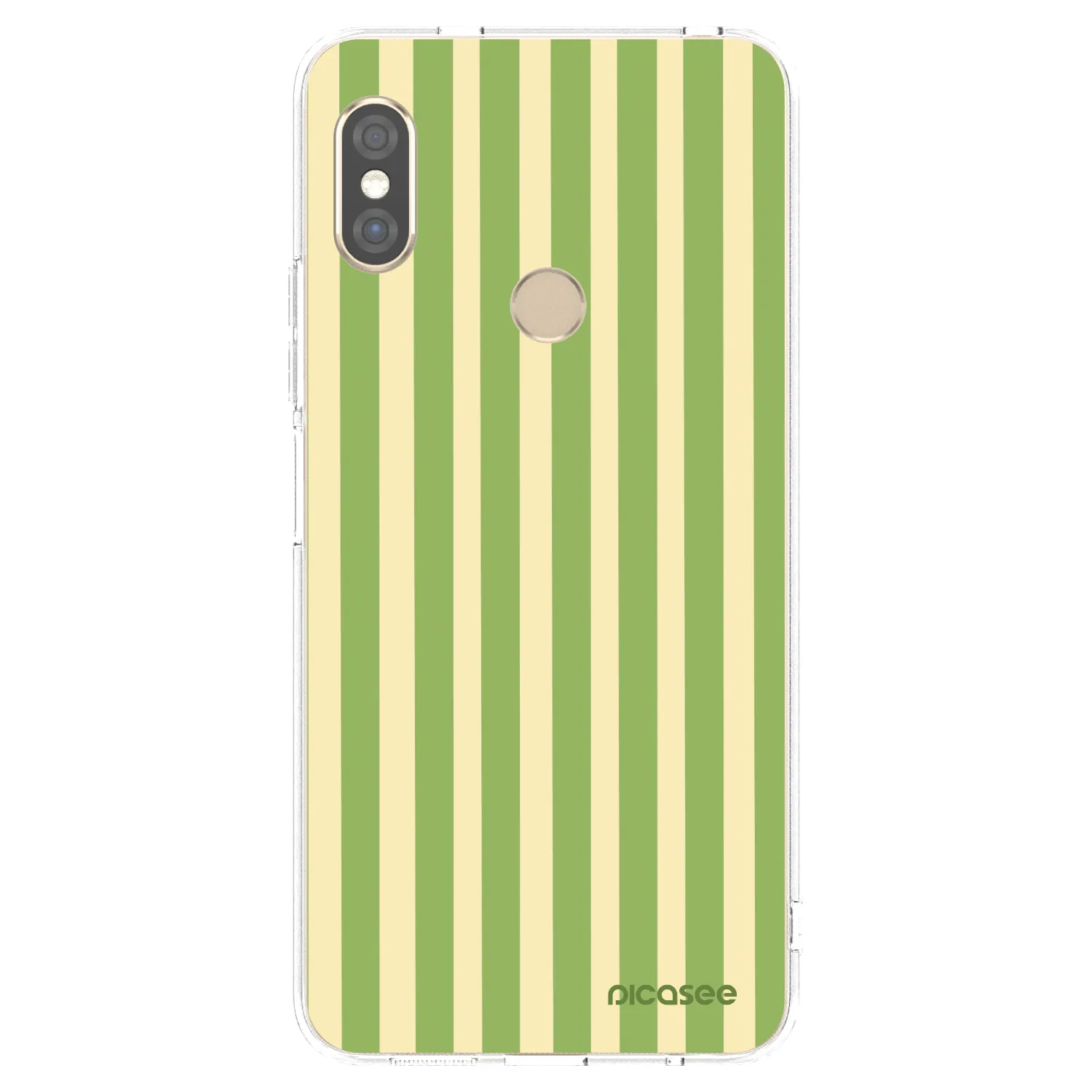 Picasee husă transparentă din silicon pentru Xiaomi Redmi Note 5 Global - Lines Matcha