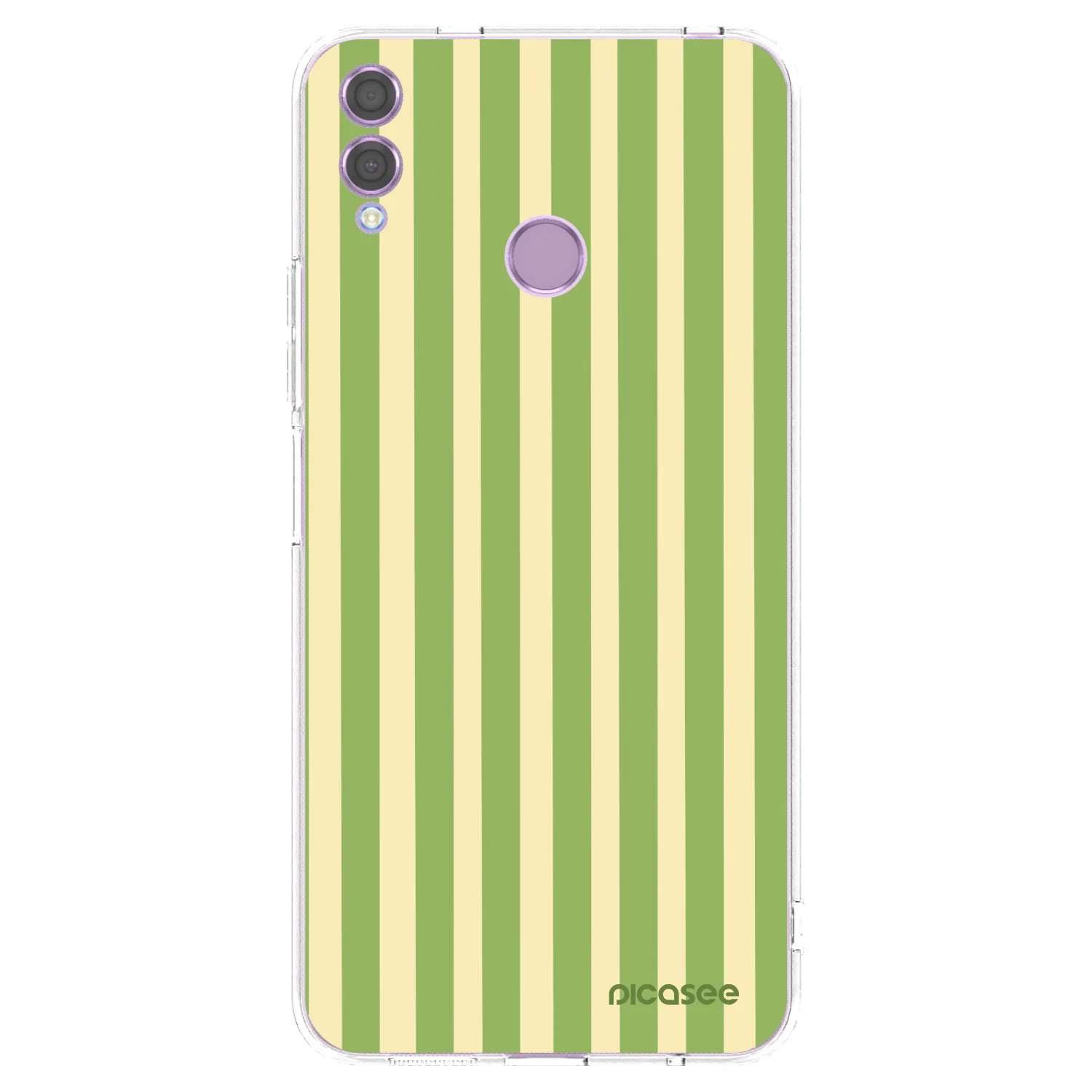 Picasee husă transparentă din silicon pentru Honor 8X - Lines Matcha