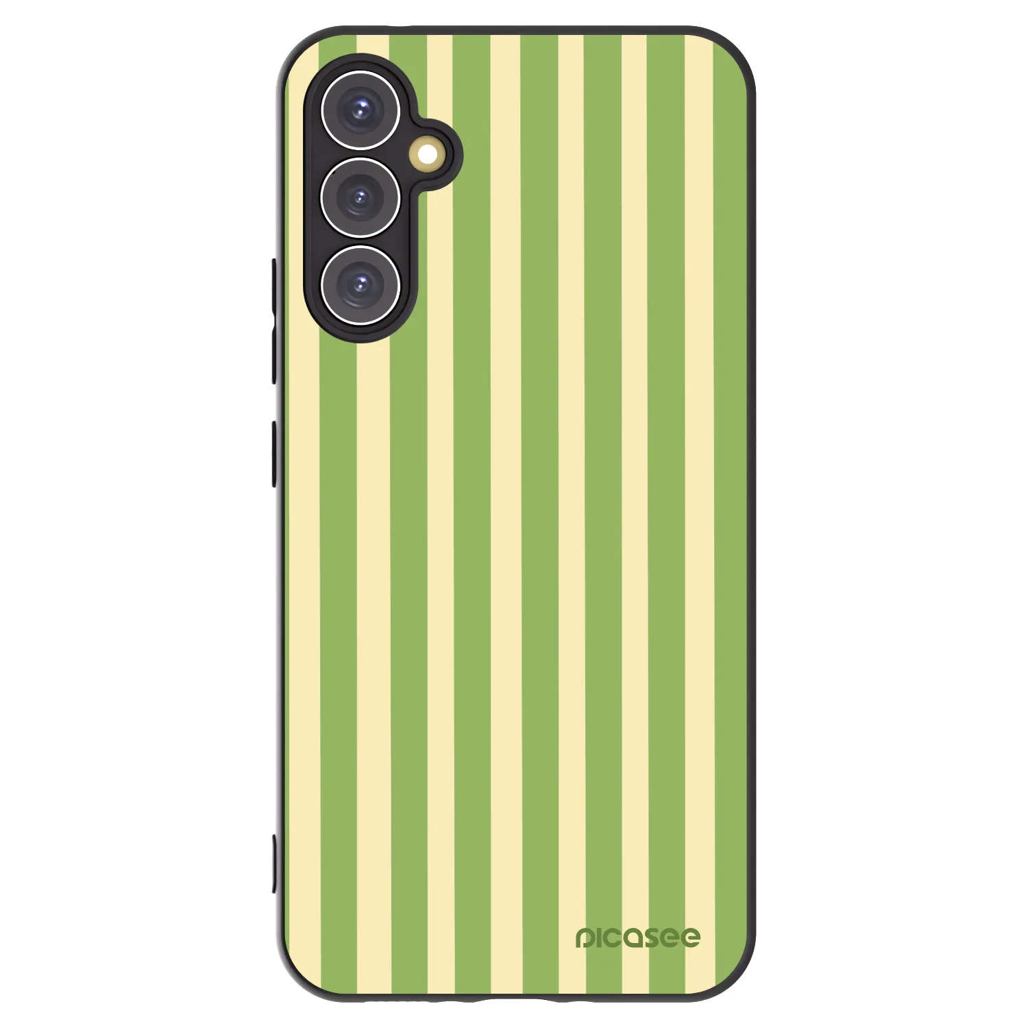 Picasee husă neagră din silicon pentru Samsung Galaxy A34 5G A346B - Lines Matcha