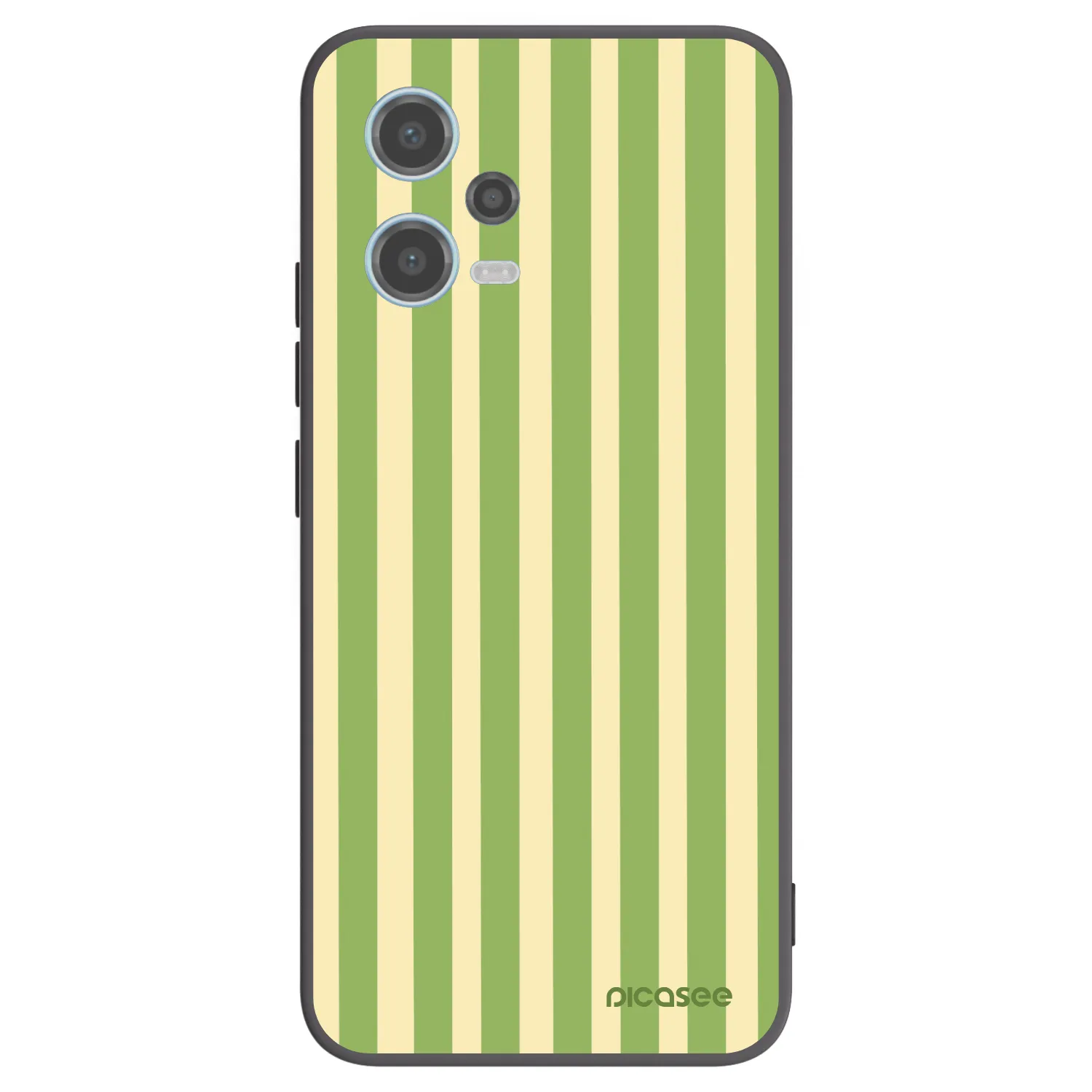 Picasee husă neagră din silicon pentru Xiaomi Redmi Note 12 5G - Lines Matcha