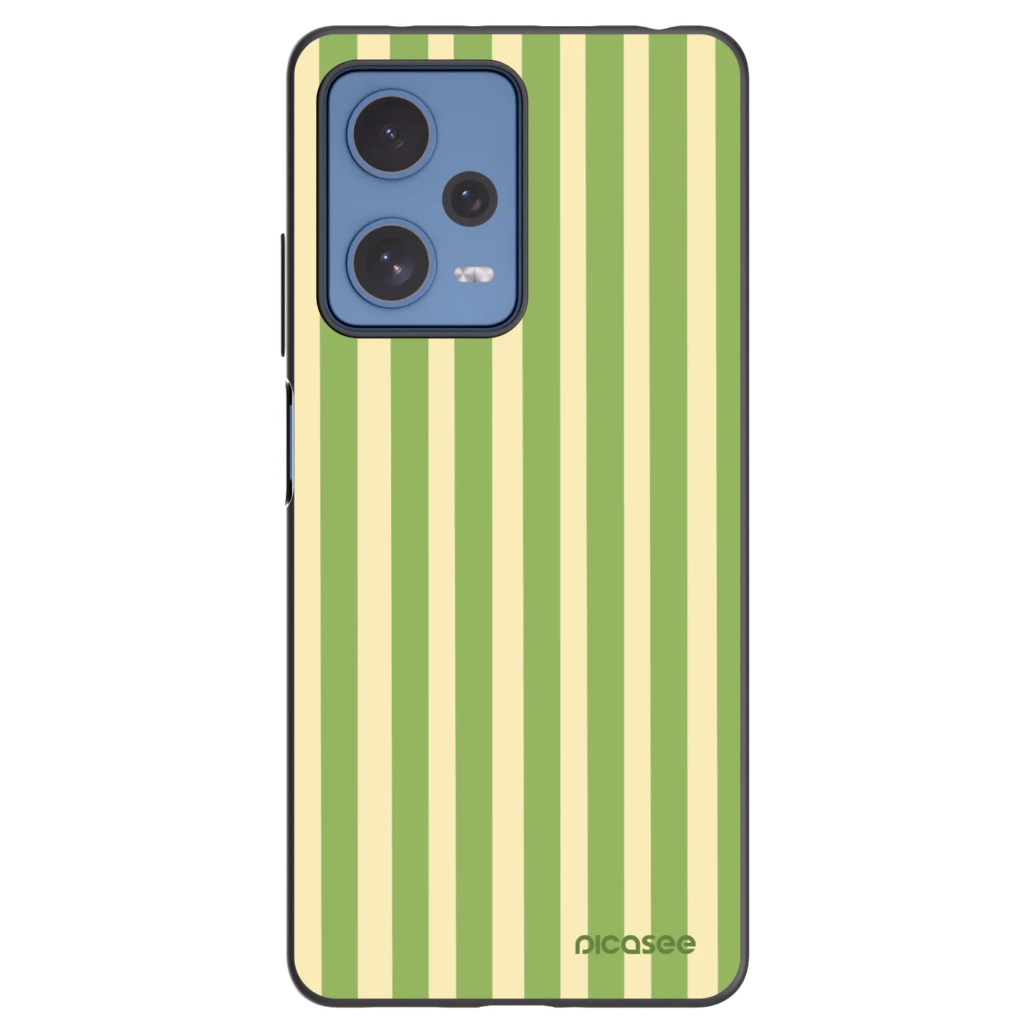 Picasee husă neagră din silicon pentru Xiaomi Redmi Note 12 Pro 5G - Lines Matcha