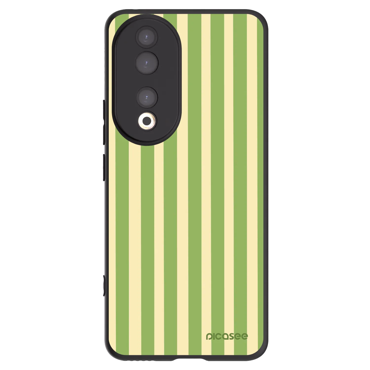 Picasee husă neagră din silicon pentru Honor 90 5G - Lines Matcha