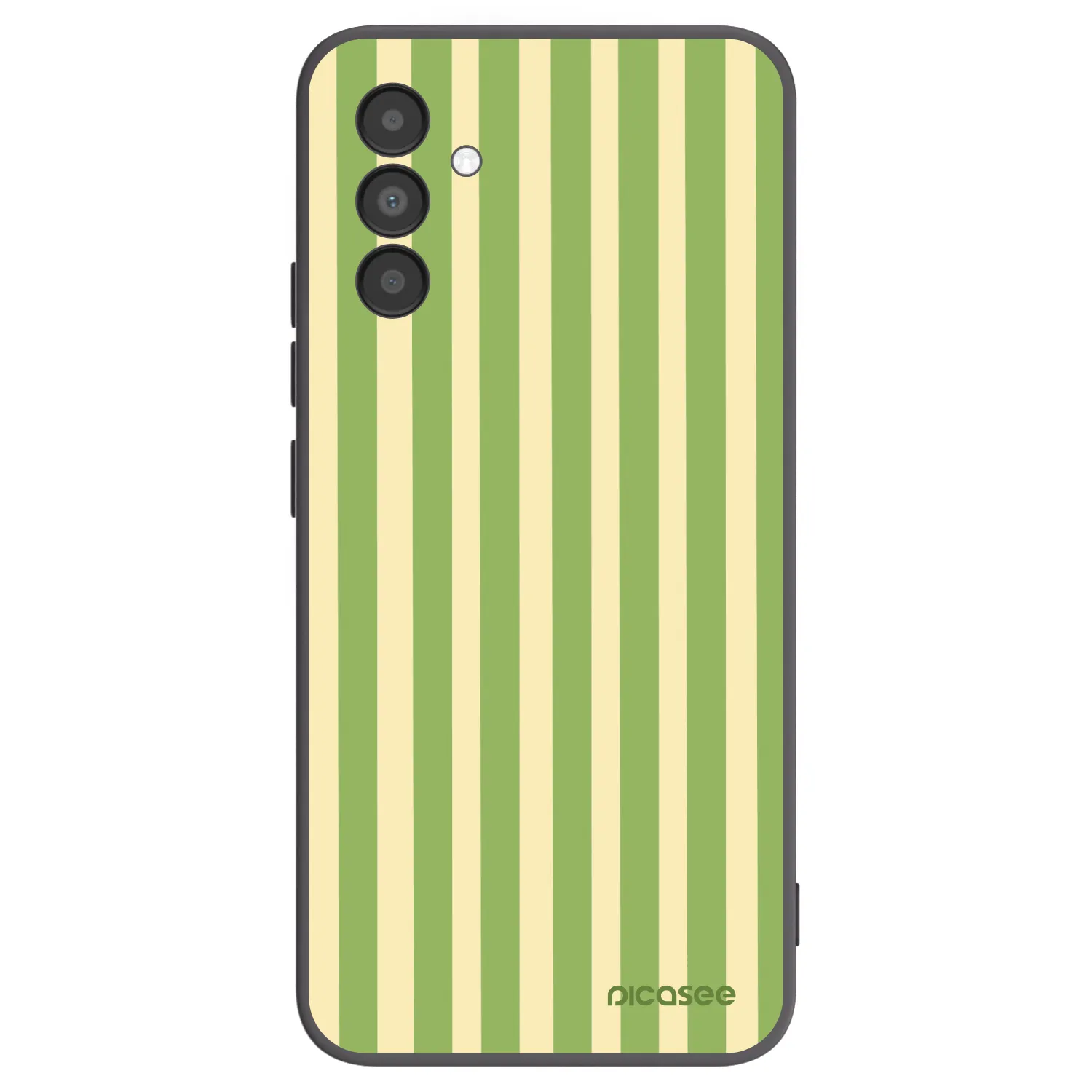 Picasee husă neagră din silicon pentru Samsung Galaxy A04s A047F - Lines Matcha