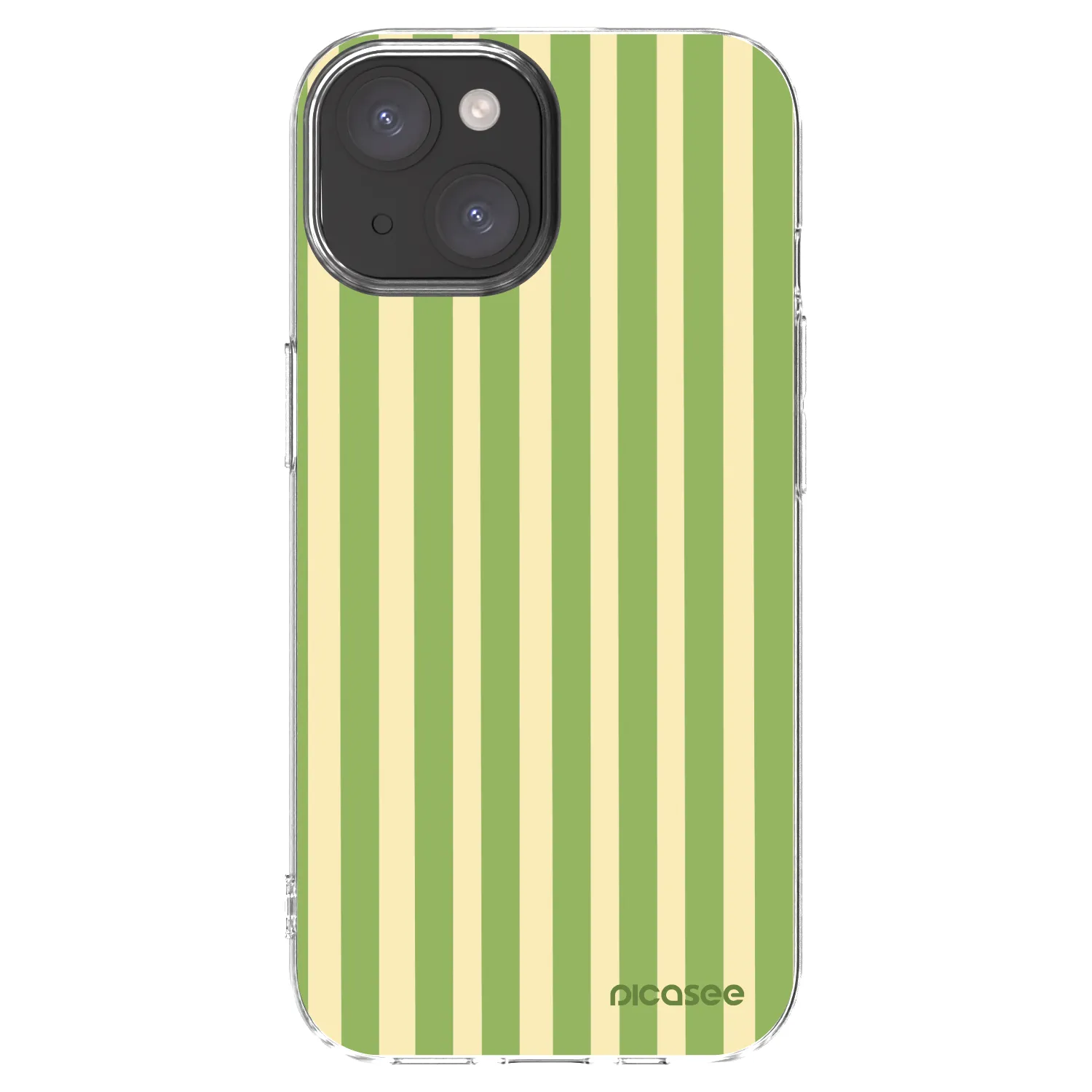 Picasee husă transparentă din silicon pentru Apple iPhone 15 - Lines Matcha