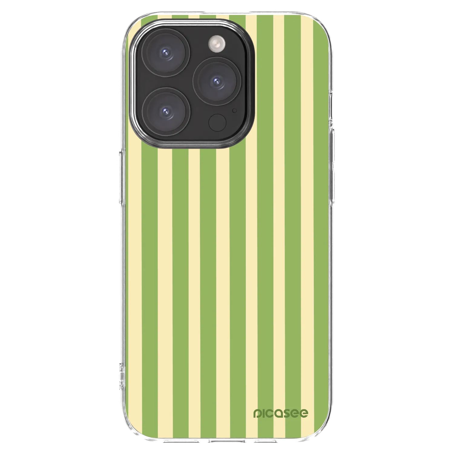 Picasee husă transparentă din silicon pentru Apple iPhone 15 Pro - Lines Matcha