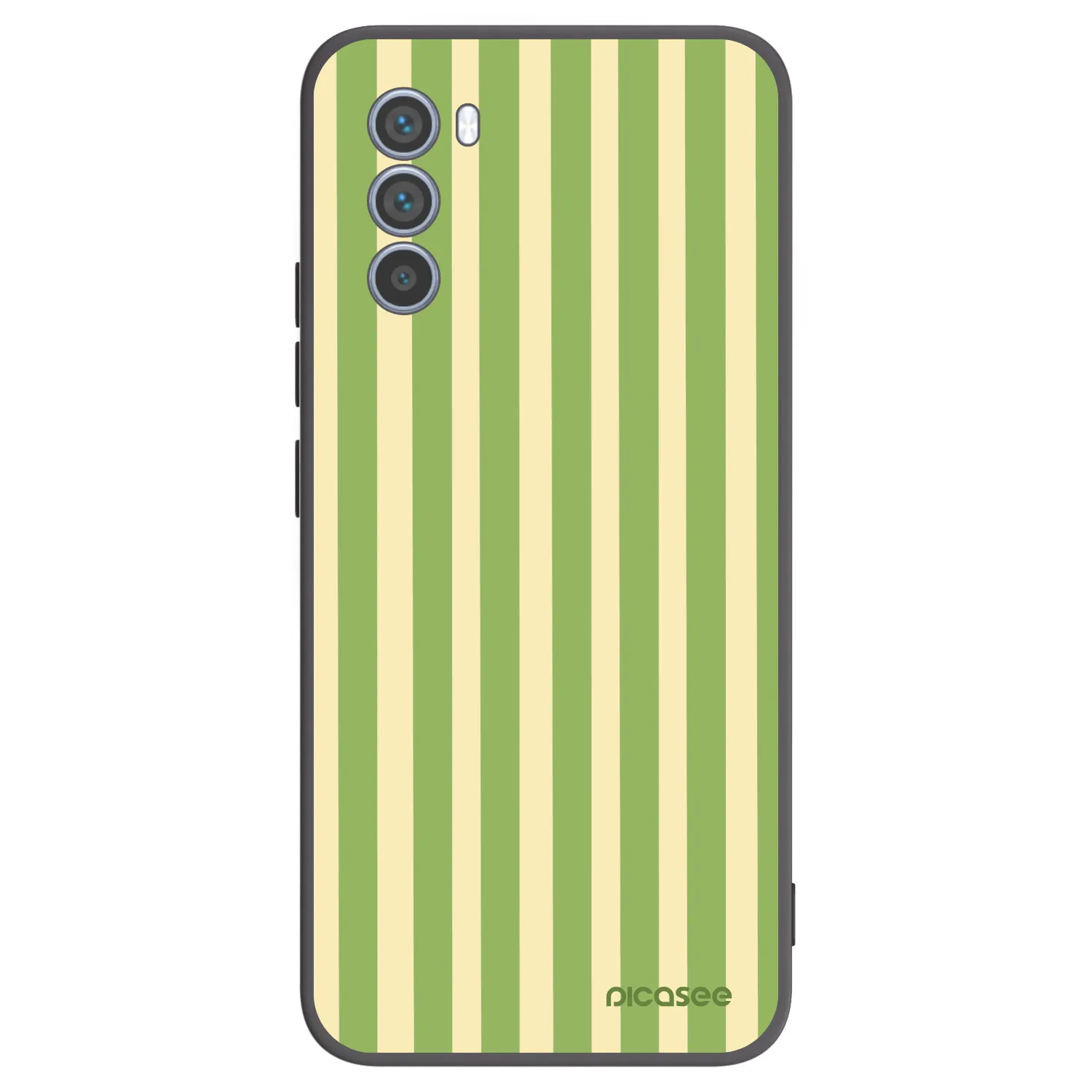 Picasee husă neagră din silicon pentru Motorola Moto G62 - Lines Matcha