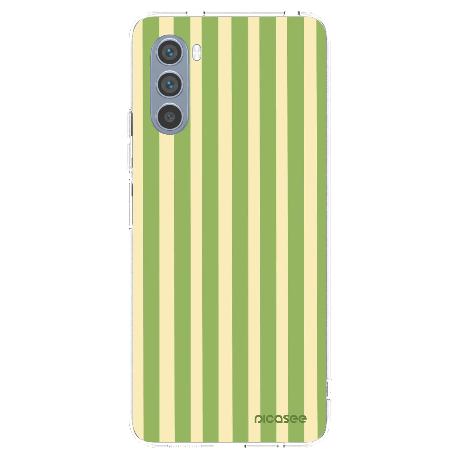 Picasee husă transparentă din silicon pentru Motorola Moto G62 - Lines Matcha