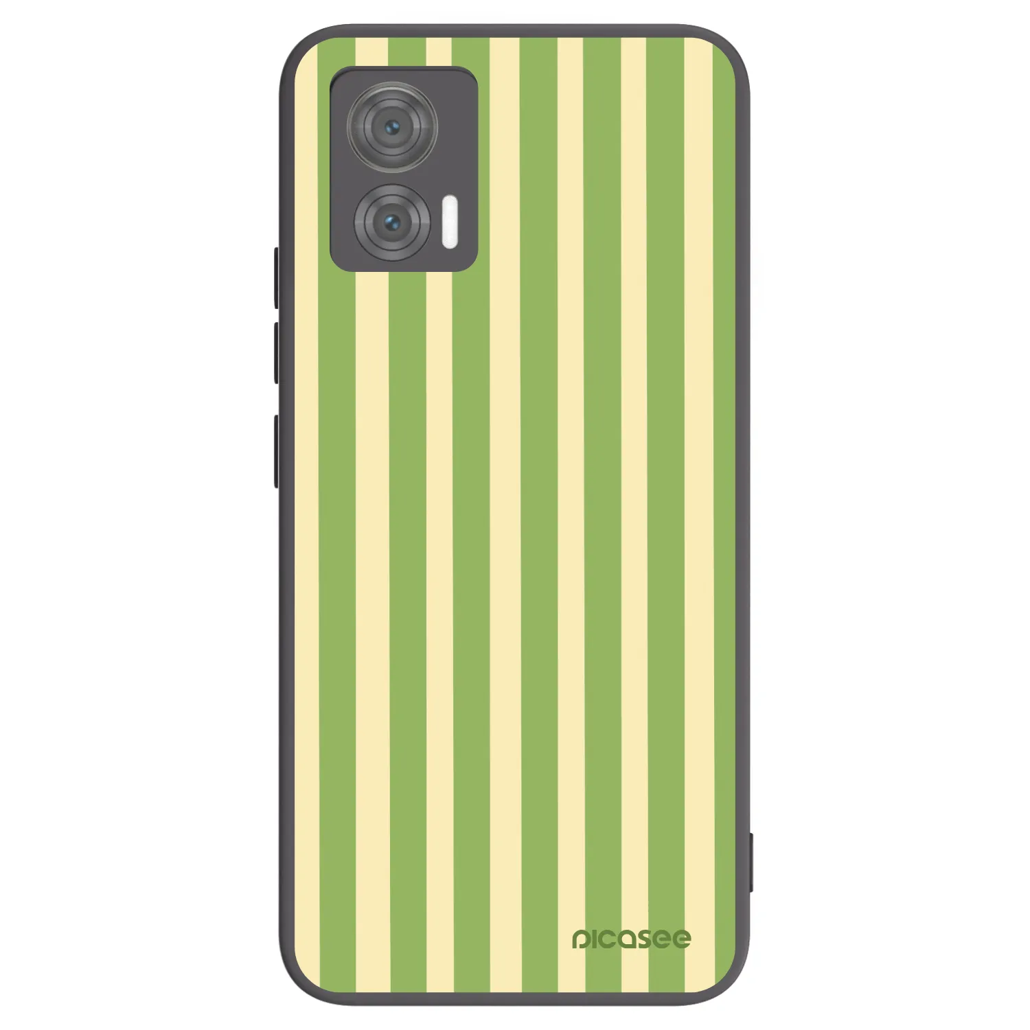 Picasee husă neagră din silicon pentru Motorola Edge 30 Neo - Lines Matcha
