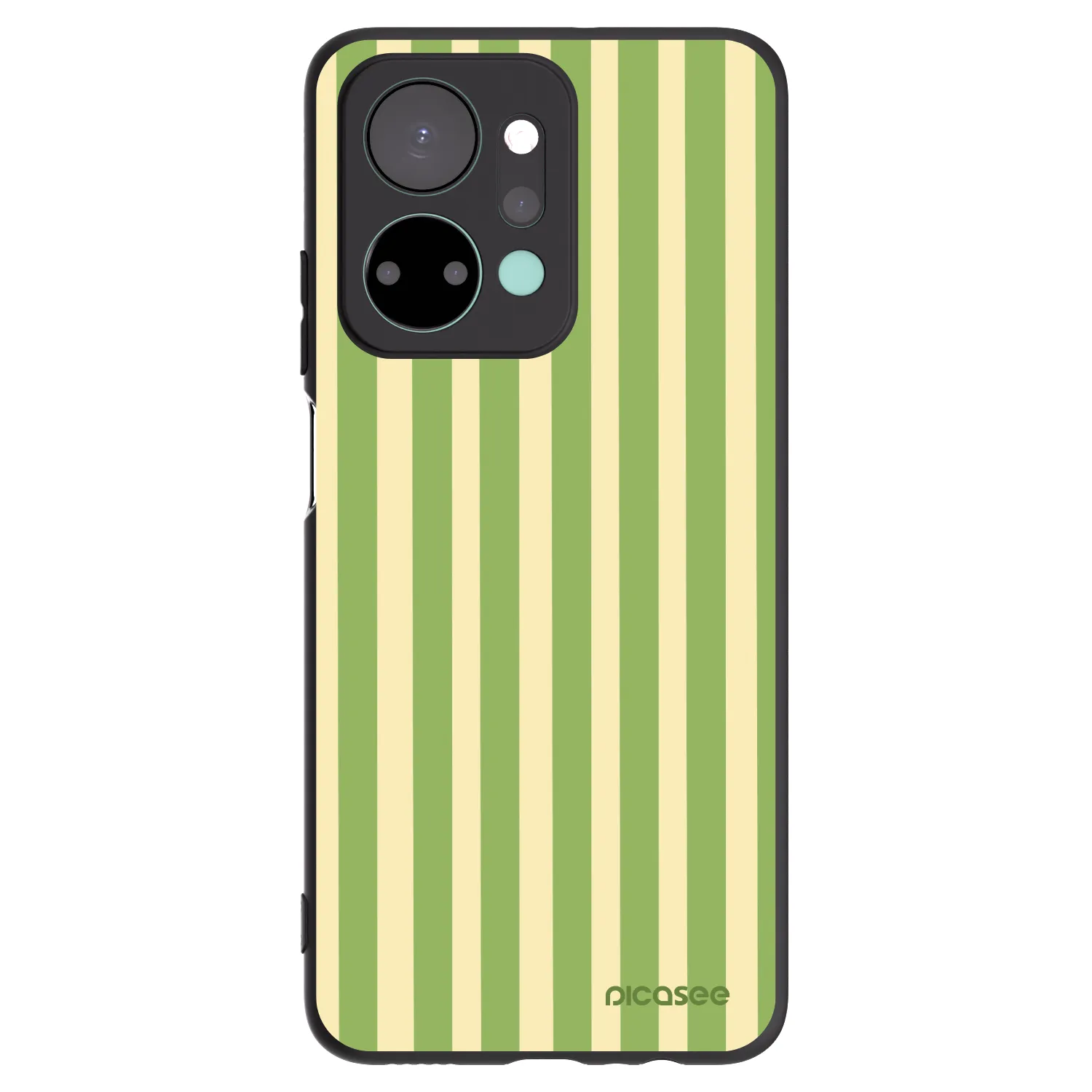 Picasee husă neagră din silicon pentru Honor X7a - Lines Matcha