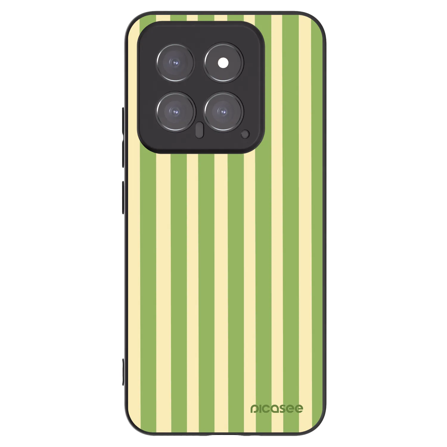 Picasee husă neagră din silicon pentru Xiaomi 14 - Lines Matcha