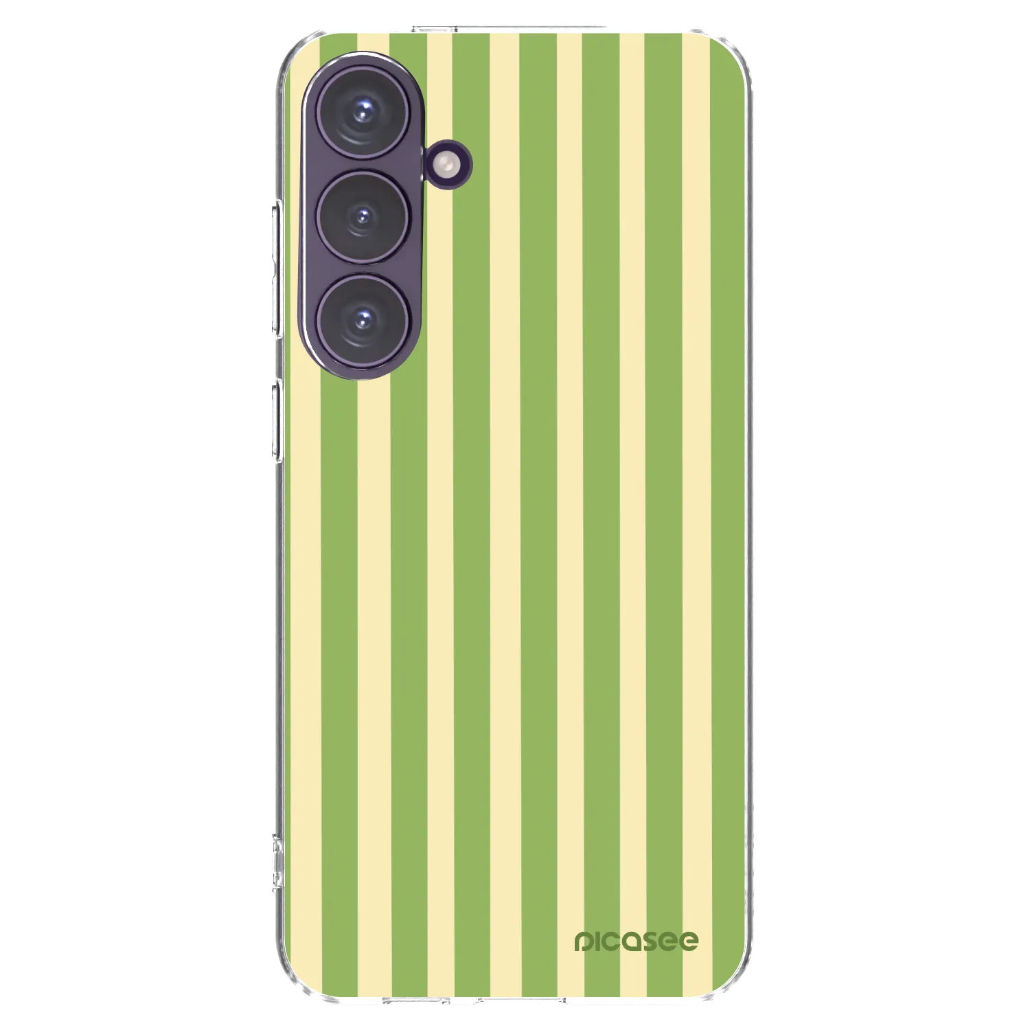 Picasee husă transparentă din silicon pentru Samsung Galaxy S24+ S926B 5G - Lines Matcha