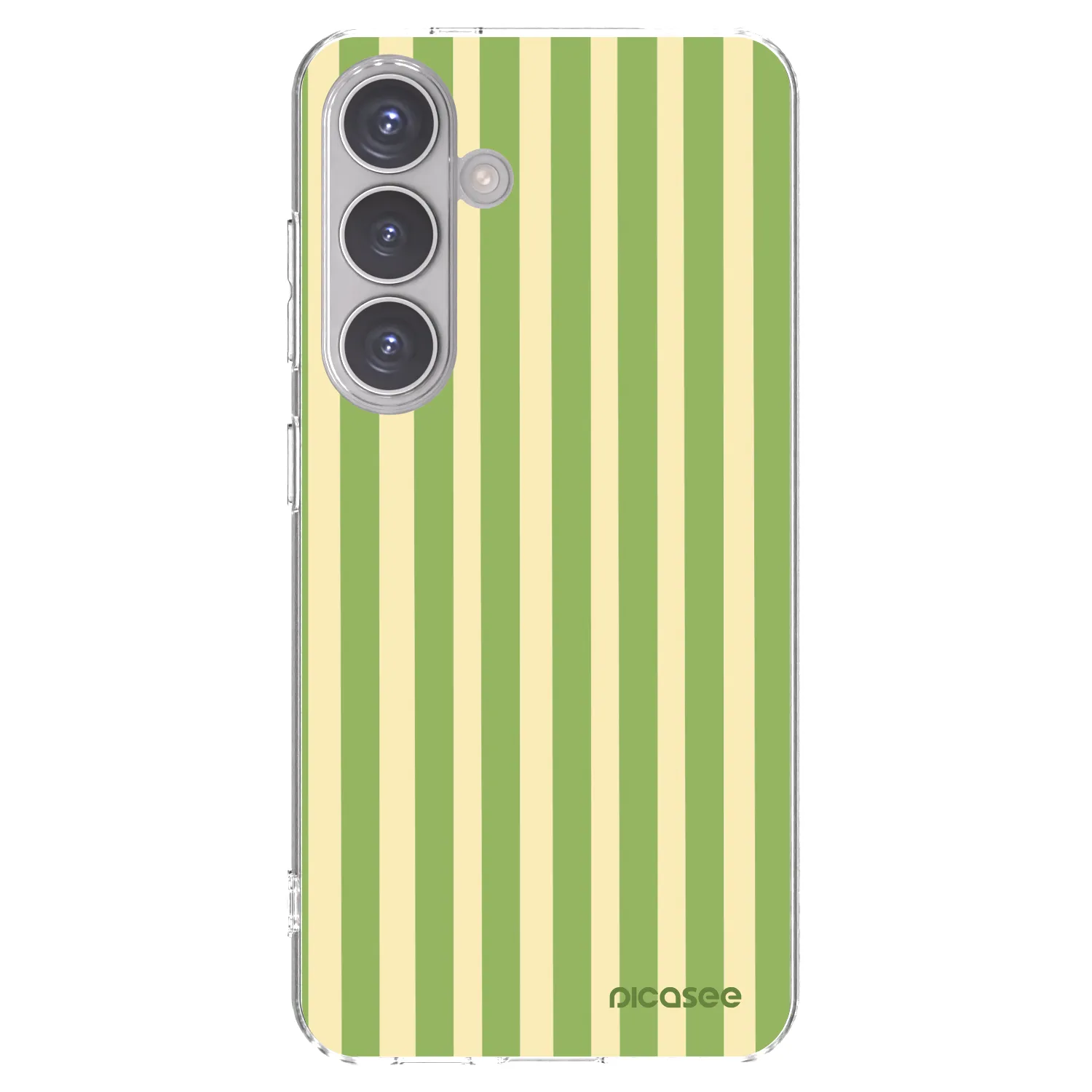 Picasee husă transparentă din silicon pentru Samsung Galaxy S24 S921B 5G - Lines Matcha