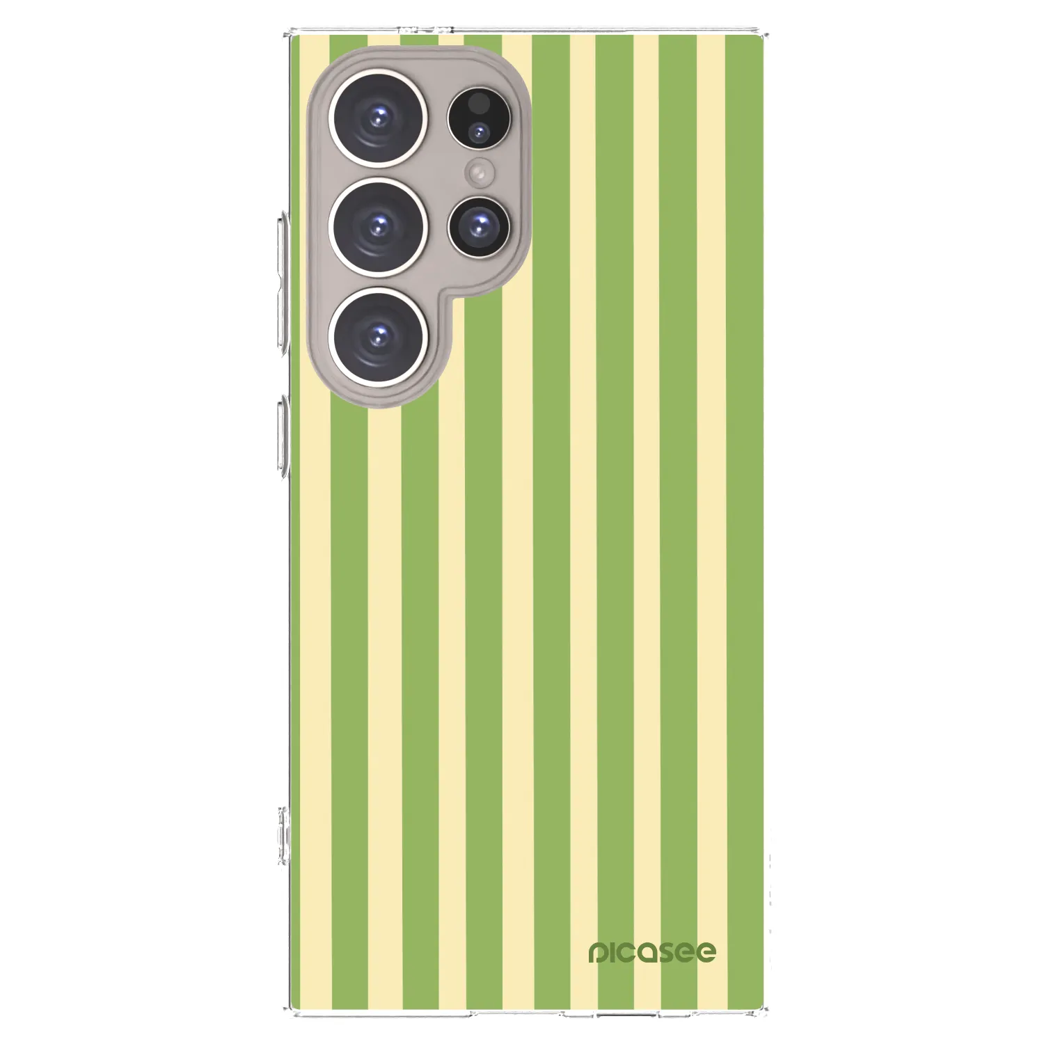 Picasee husă transparentă din silicon pentru Samsung Galaxy S24 Ultra S928B 5G - Lines Matcha