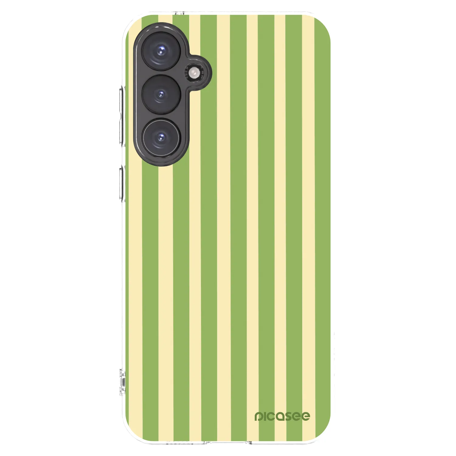 Picasee husă transparentă din silicon pentru Samsung Galaxy S23 FE S711B - Lines Matcha