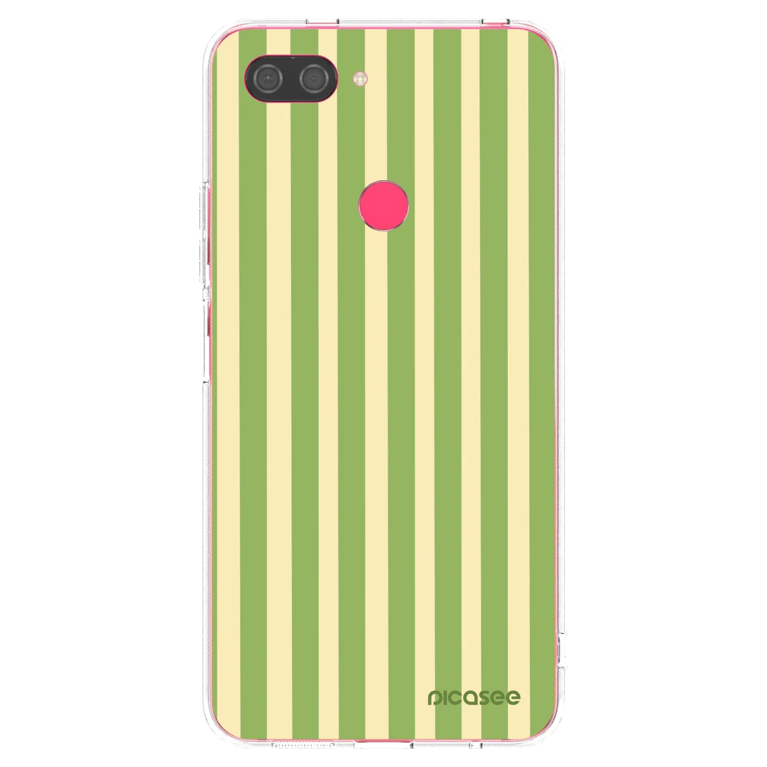 Picasee husă transparentă din silicon pentru Xiaomi Mi 8 Lite - Lines Matcha