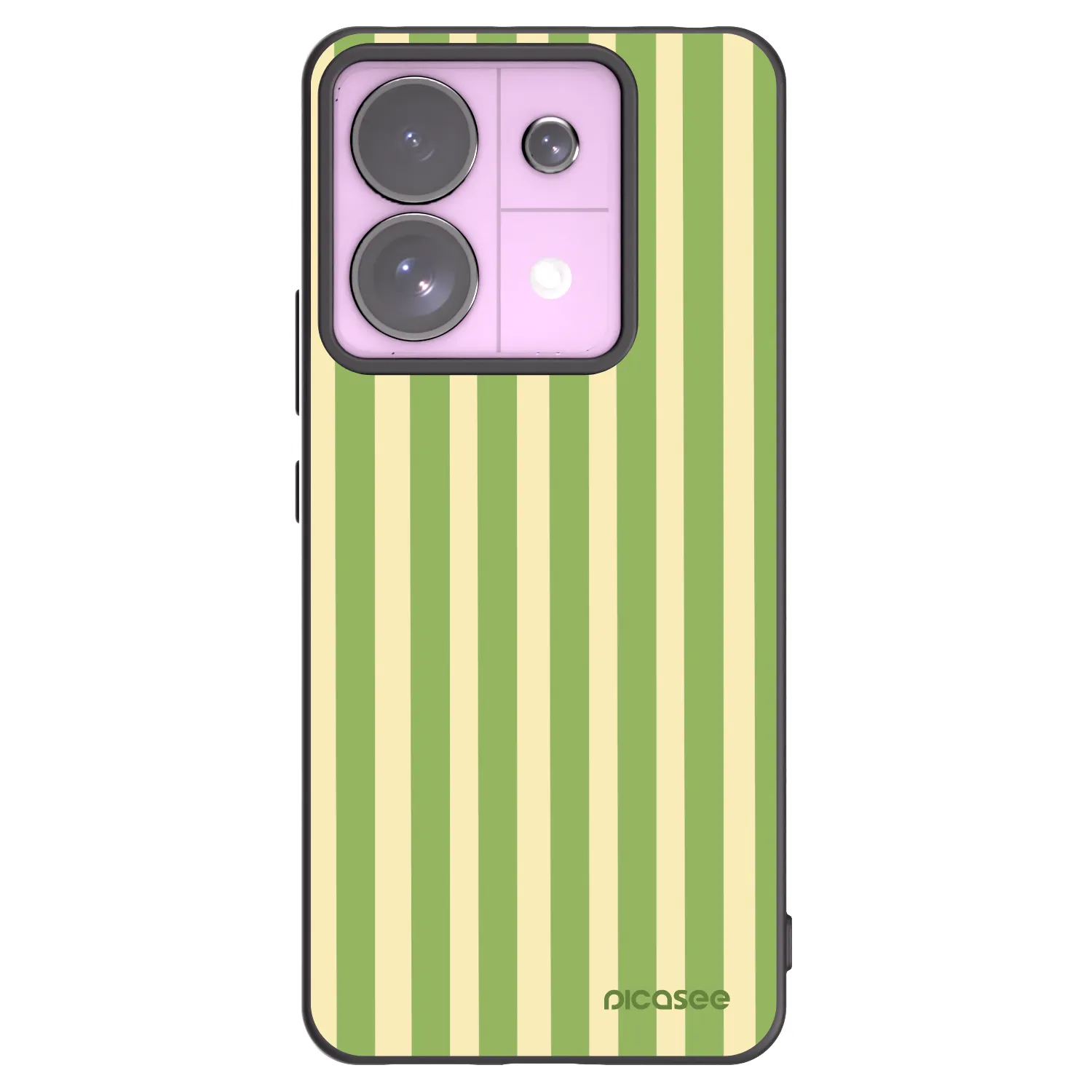 Picasee husă neagră din silicon pentru Xiaomi Redmi Note 13 Pro 5G - Lines Matcha