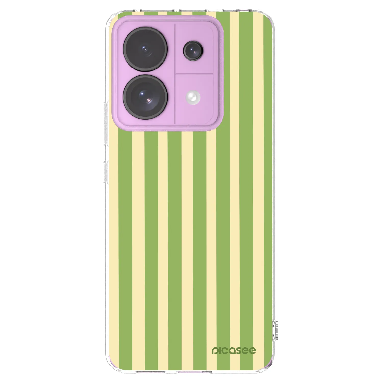 Picasee husă transparentă din silicon pentru Xiaomi Redmi Note 13 Pro 5G - Lines Matcha