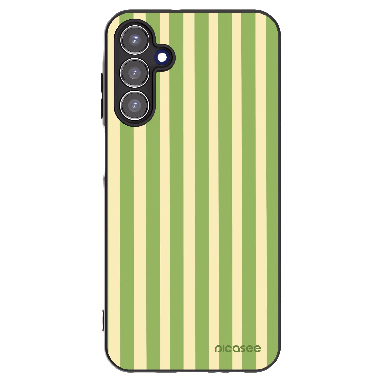 Picasee husă neagră din silicon pentru Samsung Galaxy A15 A156B 5G - Lines Matcha