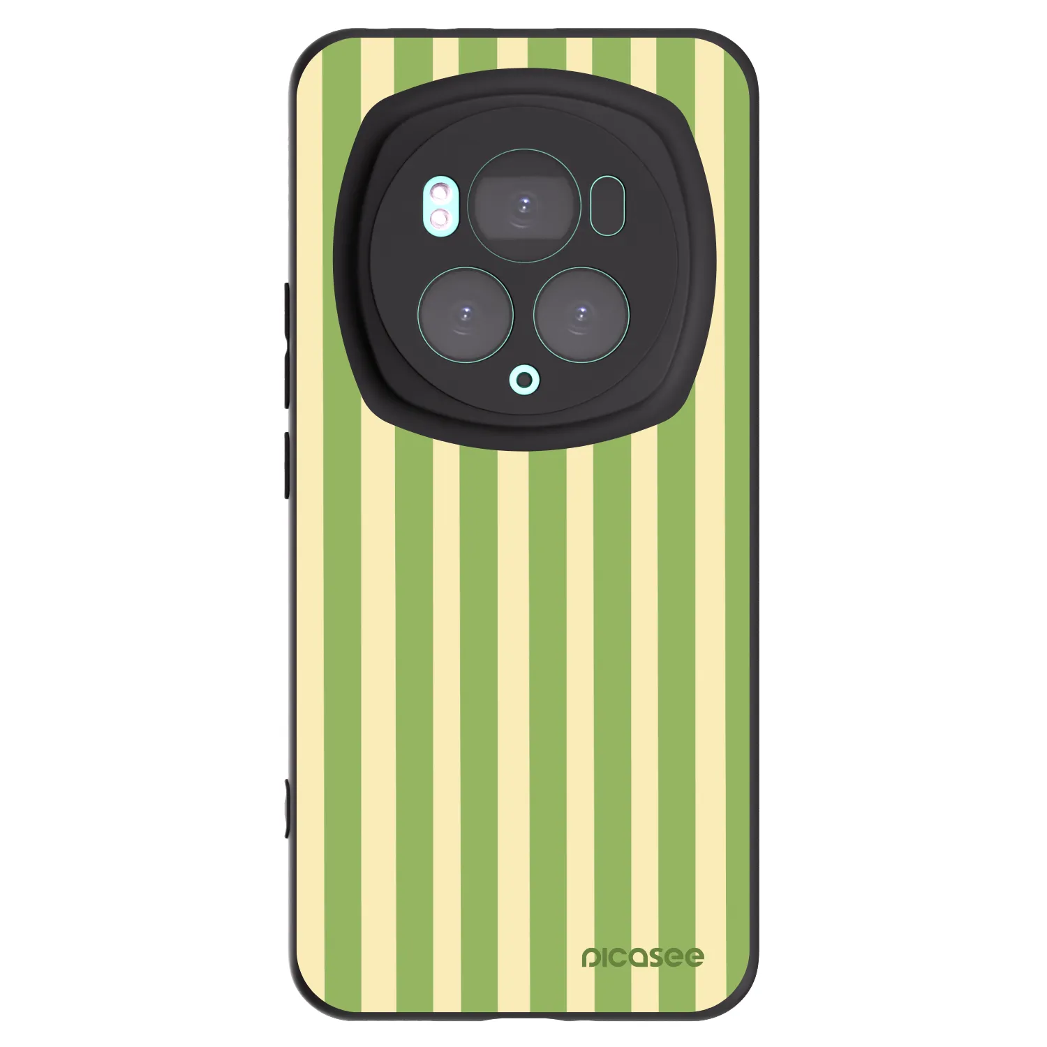 Picasee husă neagră din silicon pentru Honor Magic6 Pro - Lines Matcha
