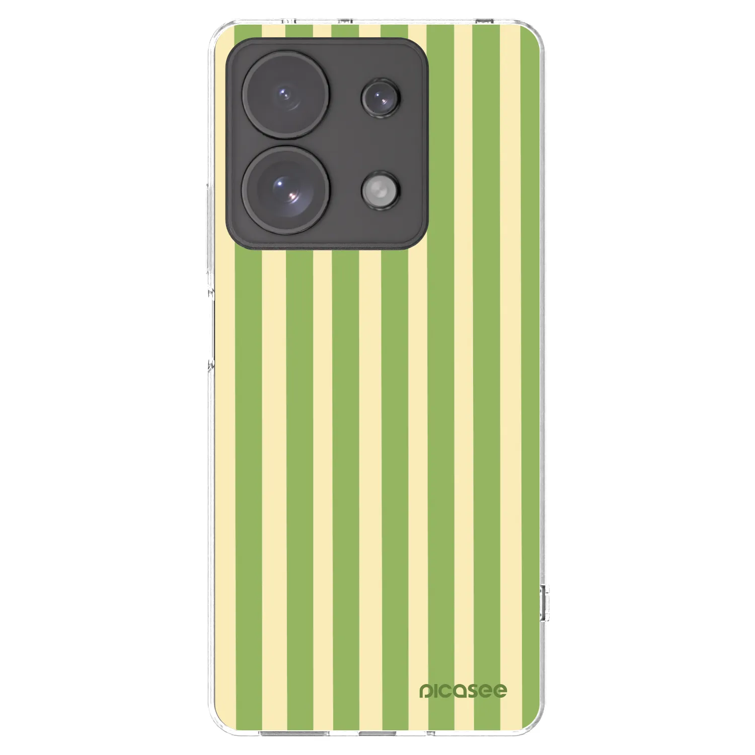 Picasee husă transparentă din silicon pentru Xiaomi Redmi Note 13 Pro 4G - Lines Matcha