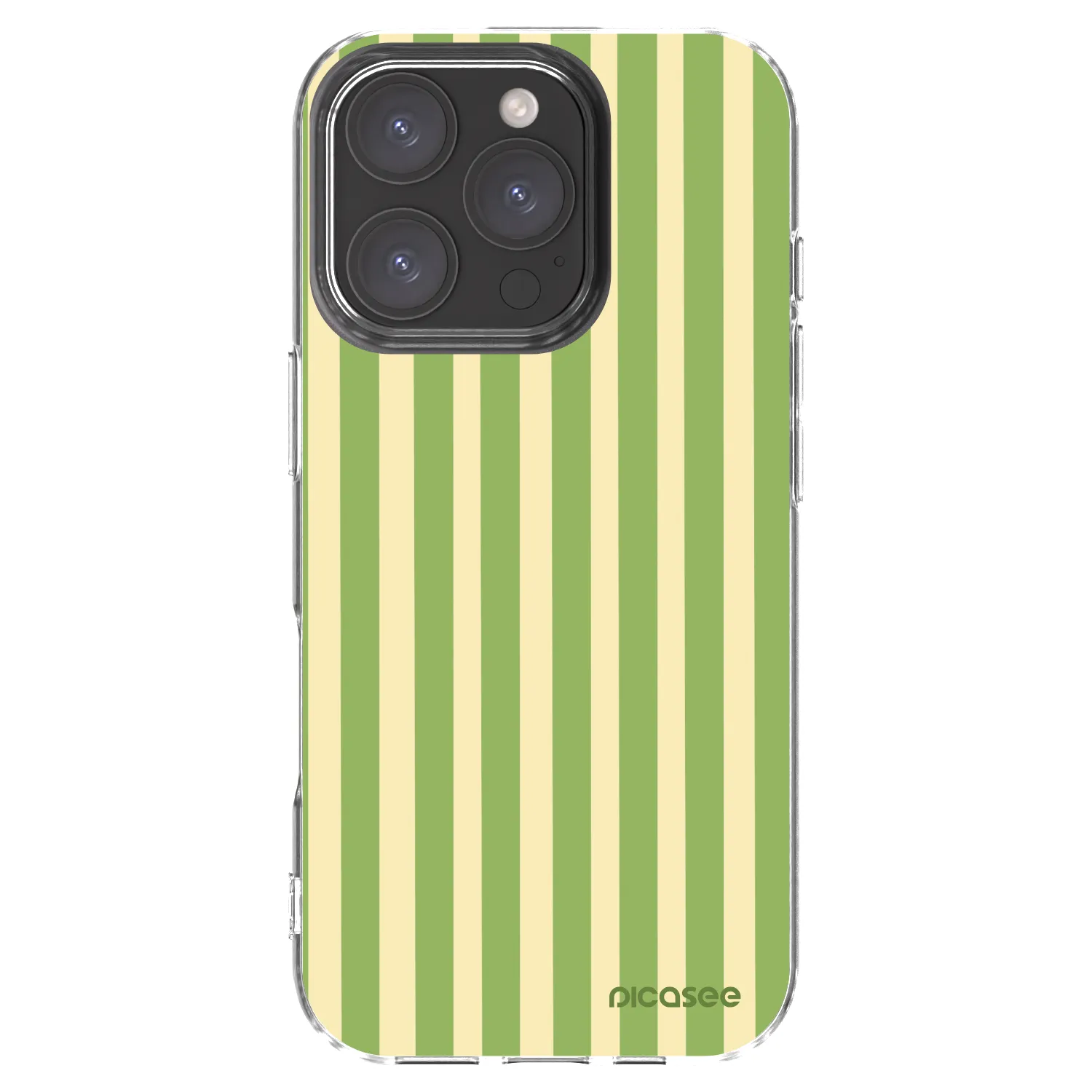 Picasee husă transparentă din silicon pentru Apple iPhone 16 Pro - Lines Matcha