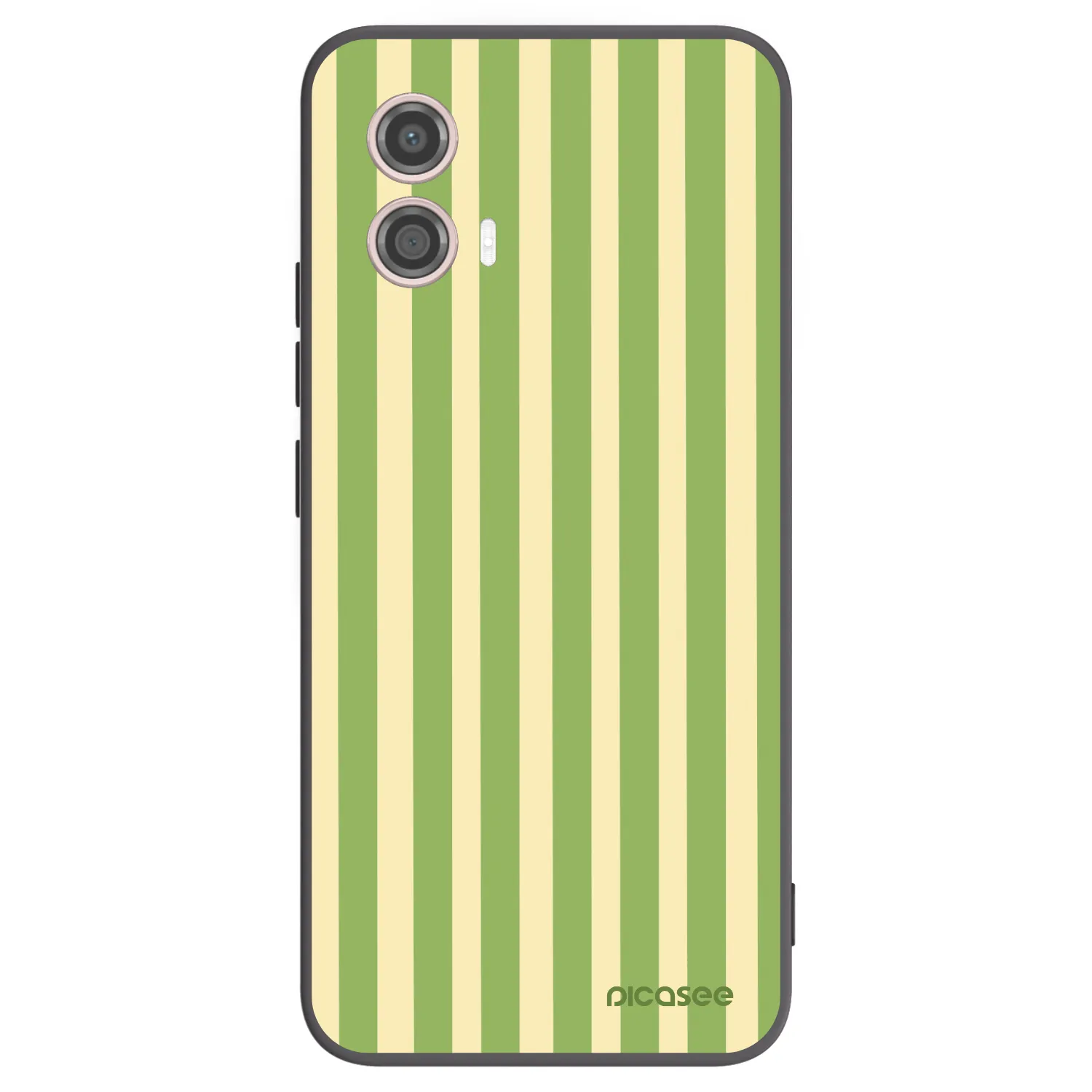 Picasee husă neagră din silicon pentru Motorola Moto G53 5G - Lines Matcha