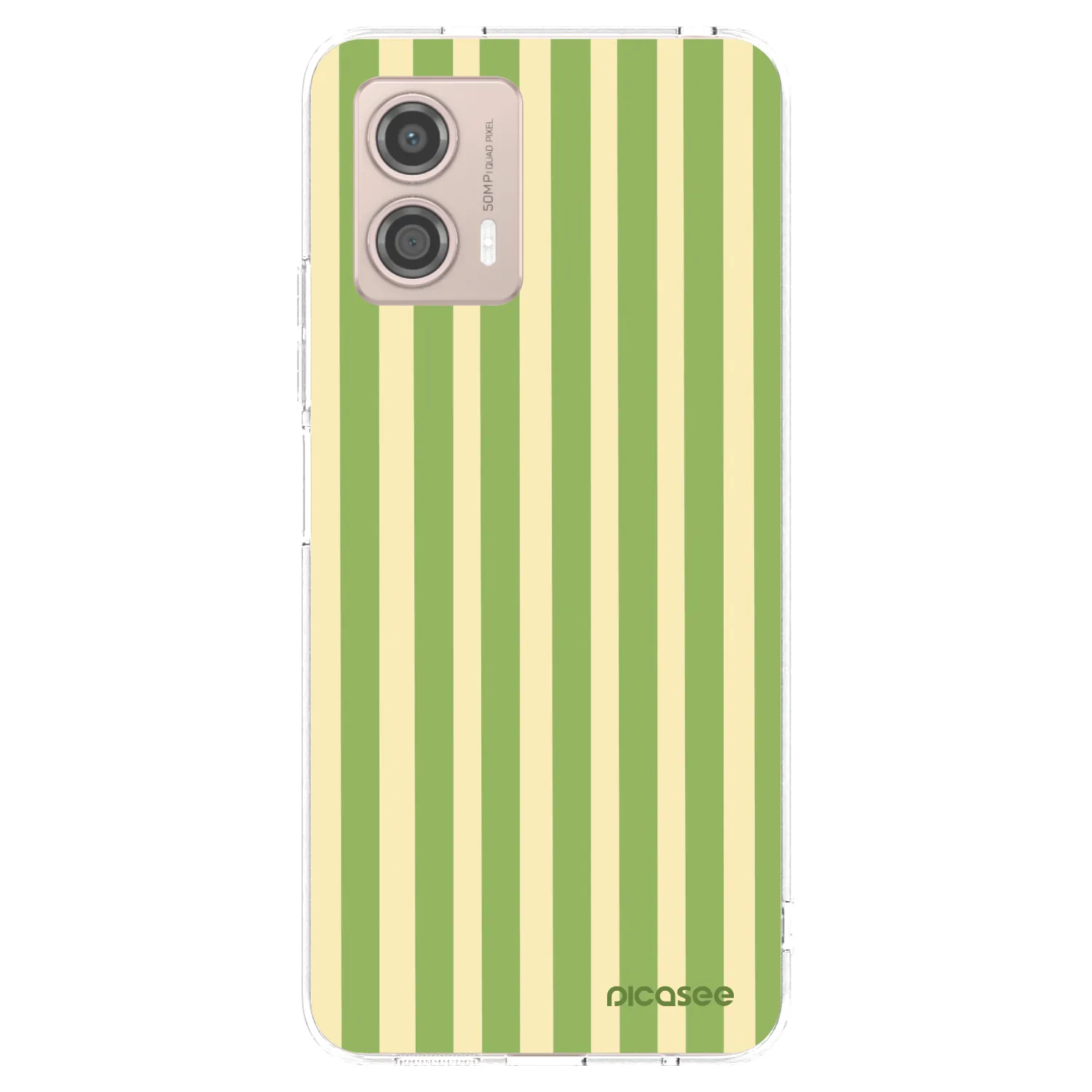 Picasee husă transparentă din silicon pentru Motorola Moto G53 5G - Lines Matcha