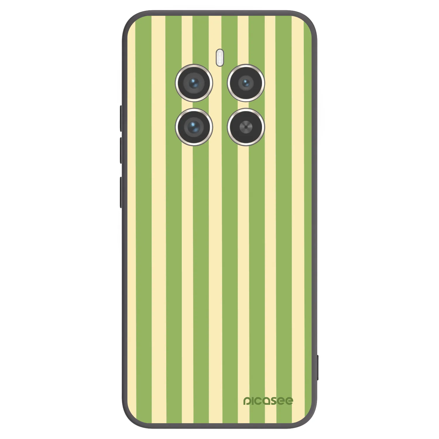 Picasee husă neagră din silicon pentru Realme 12 Pro 5G - Lines Matcha