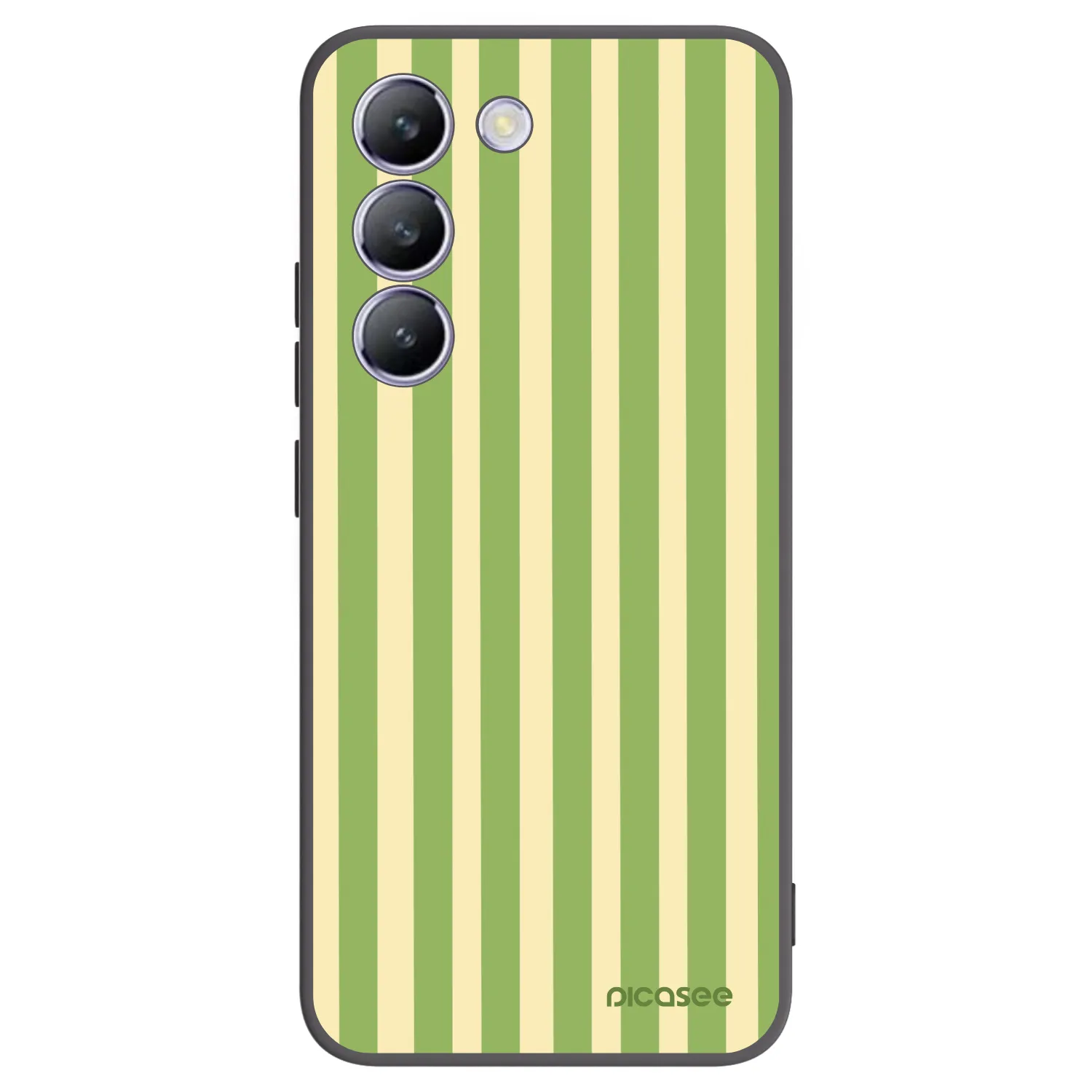 Picasee husă neagră din silicon pentru Vivo V40 SE 5G - Lines Matcha