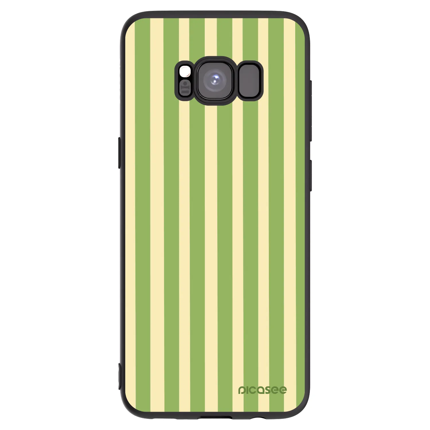 Picasee husă neagră din silicon pentru Samsung Galaxy S8 G950F - Lines Matcha