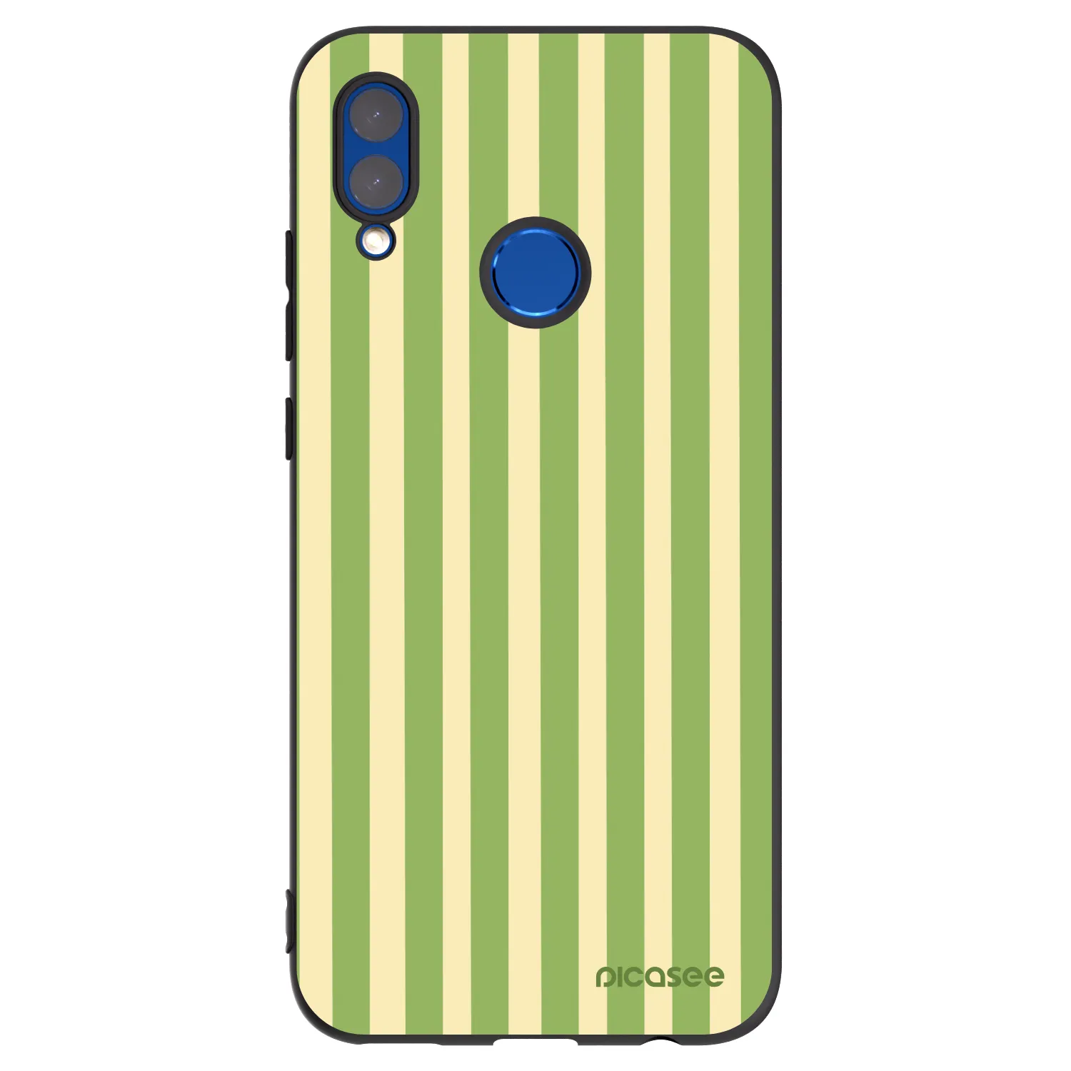 Picasee husă neagră din silicon pentru Honor 10 Lite - Lines Matcha