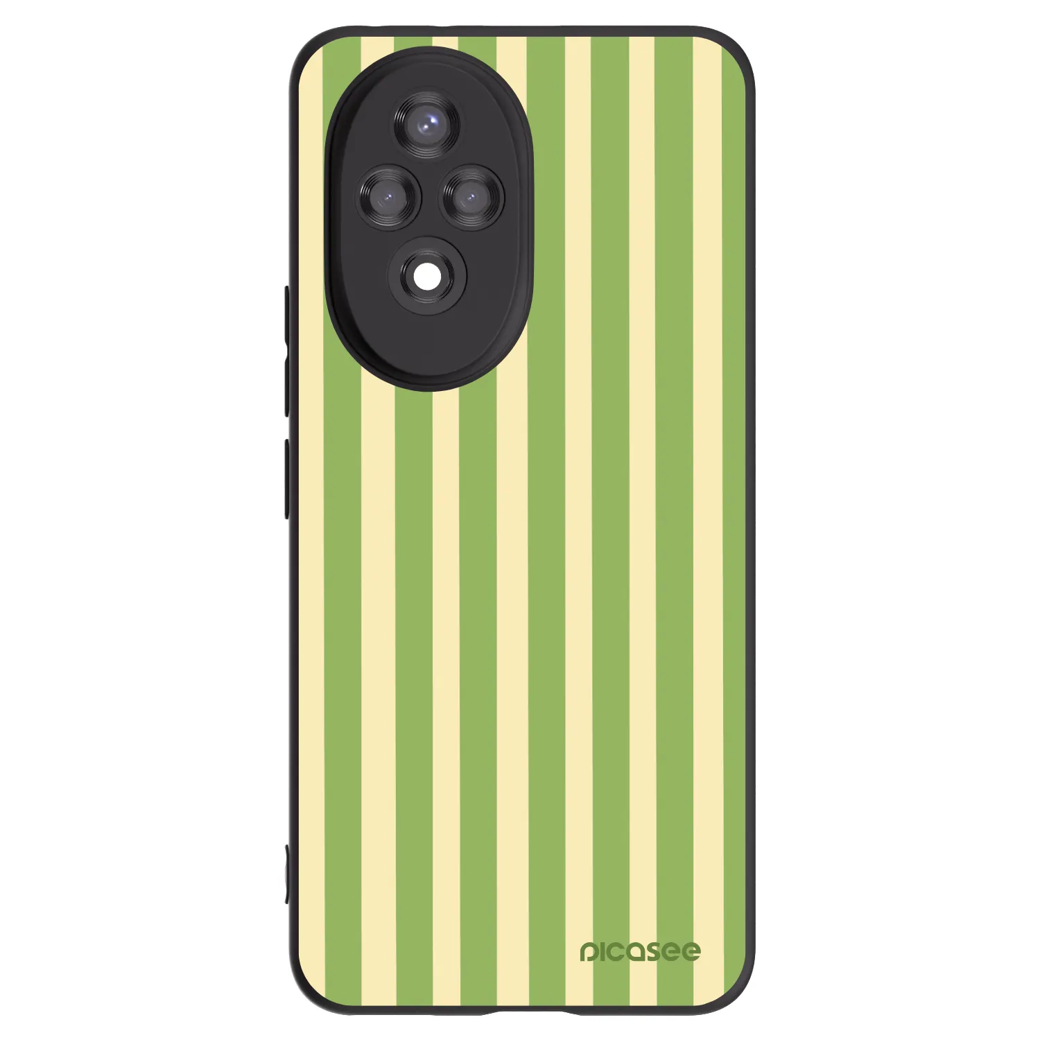 Picasee husă neagră din silicon pentru Honor 200 5G - Lines Matcha