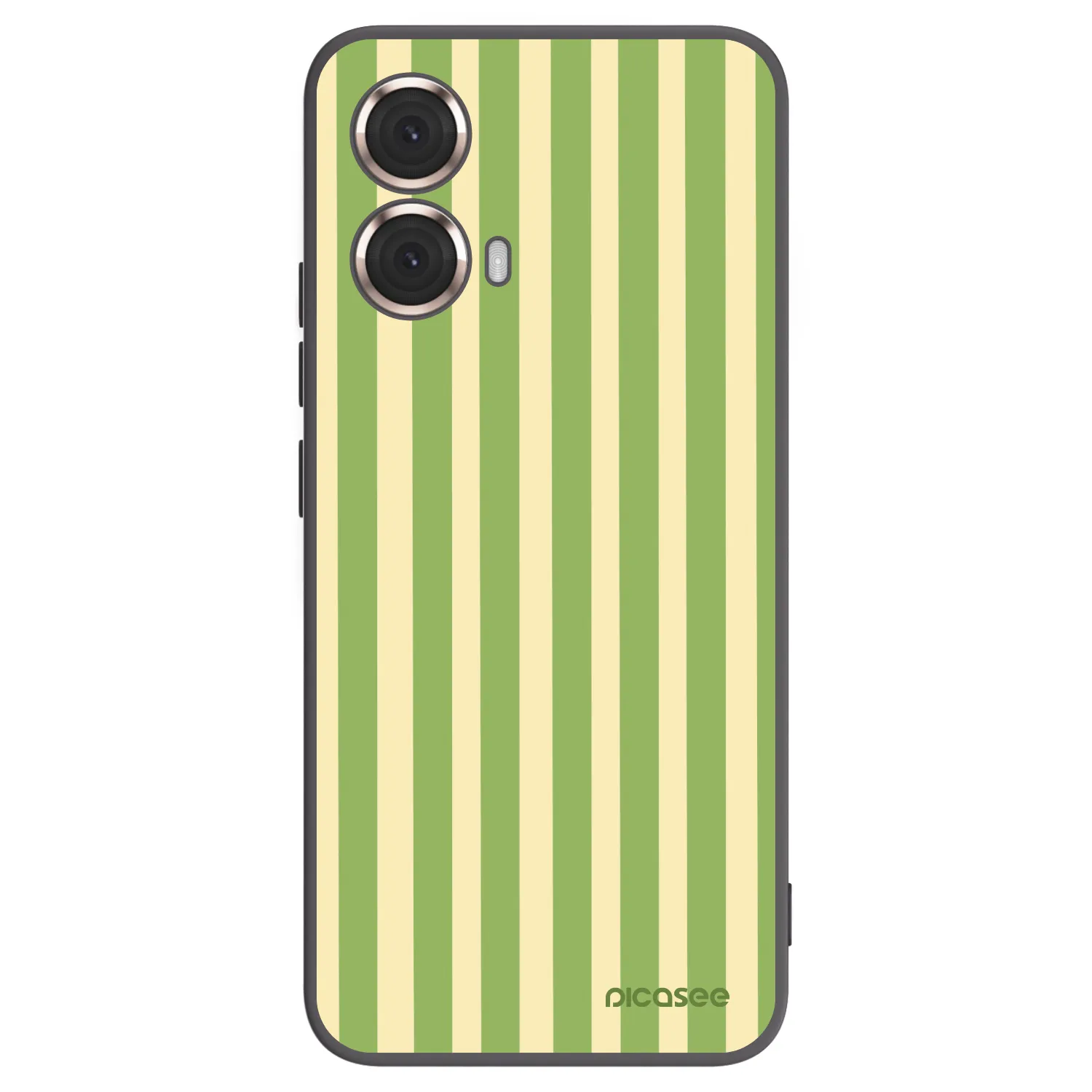 Picasee husă neagră din silicon pentru Motorola Moto G85 - Lines Matcha