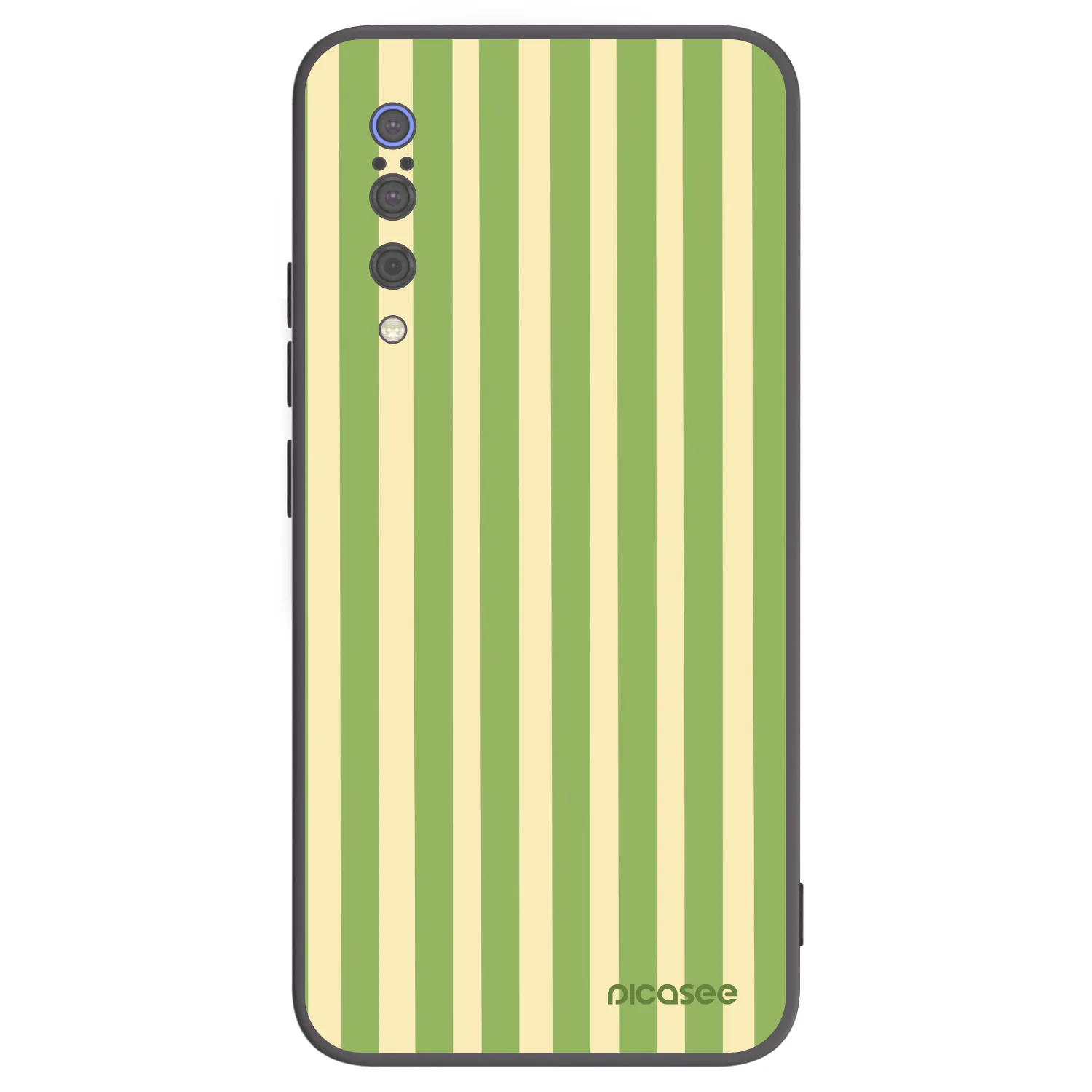 Picasee husă neagră din silicon pentru Xiaomi Mi 9 - Lines Matcha