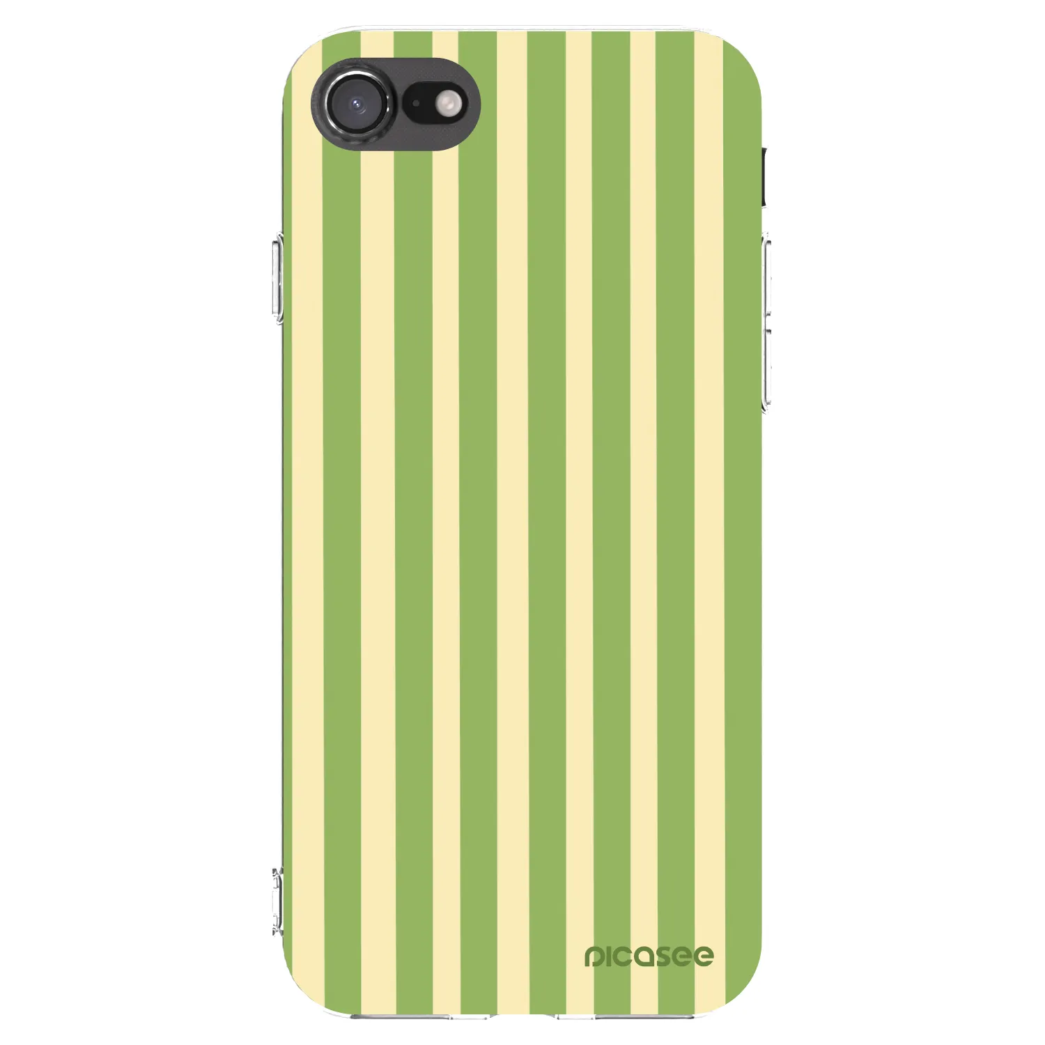 Picasee husă transparentă din silicon pentru Apple iPhone 7 - Lines Matcha