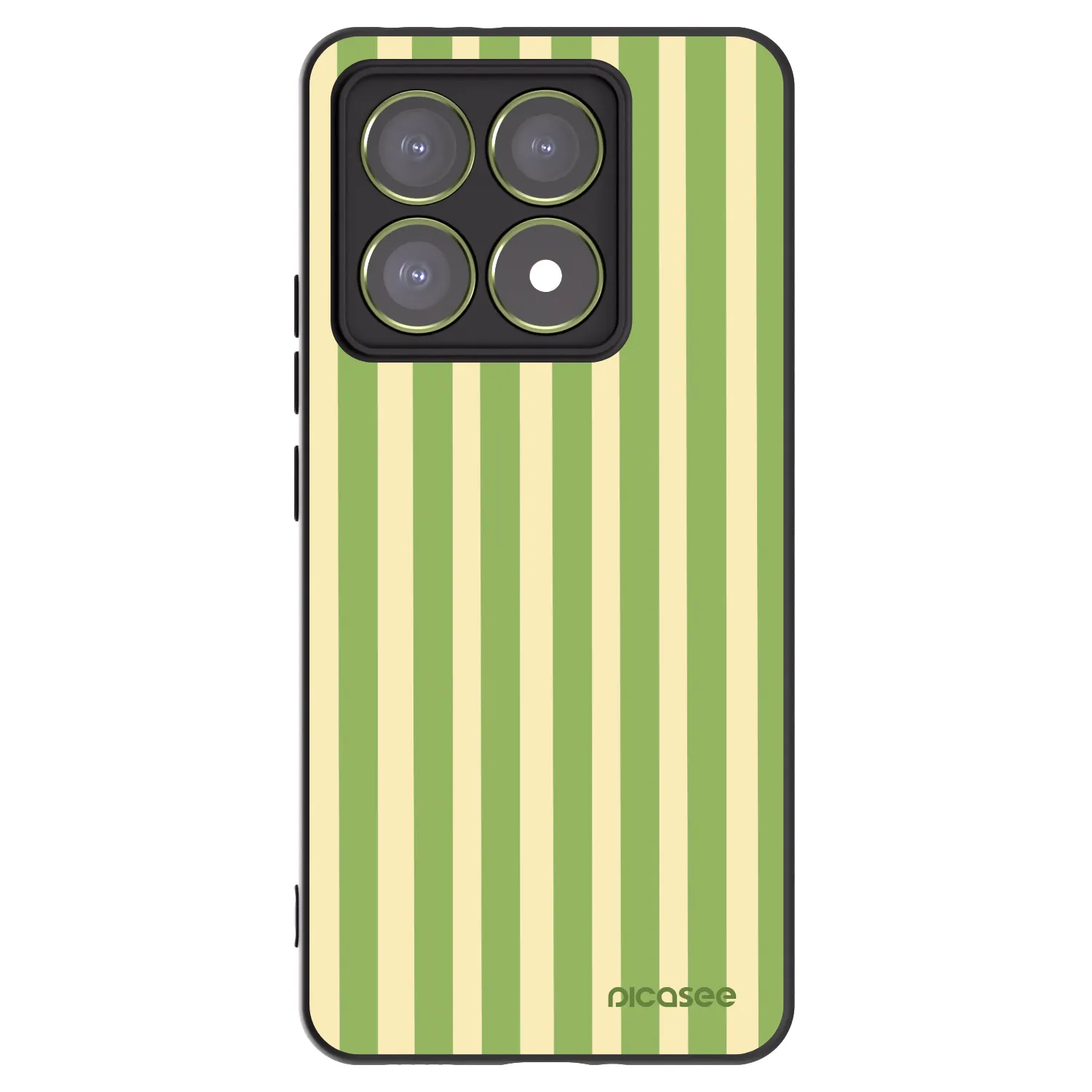 Picasee husă neagră din silicon pentru Xiaomi 14T - Lines Matcha